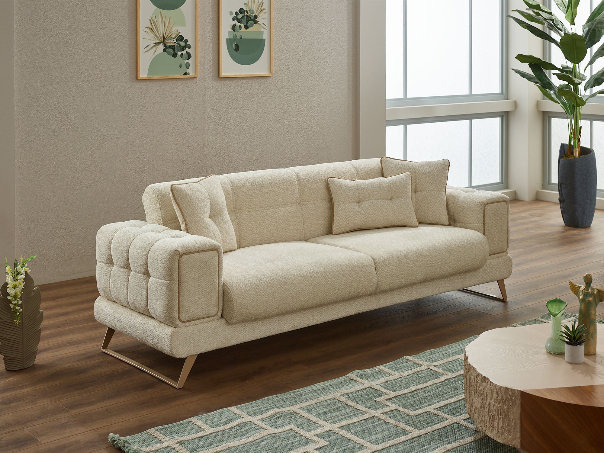 Rose Convertible Loveseat