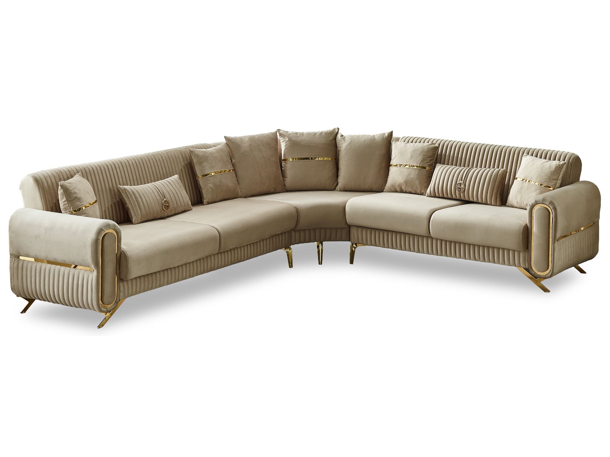 Royal Convertible Sectional Beige