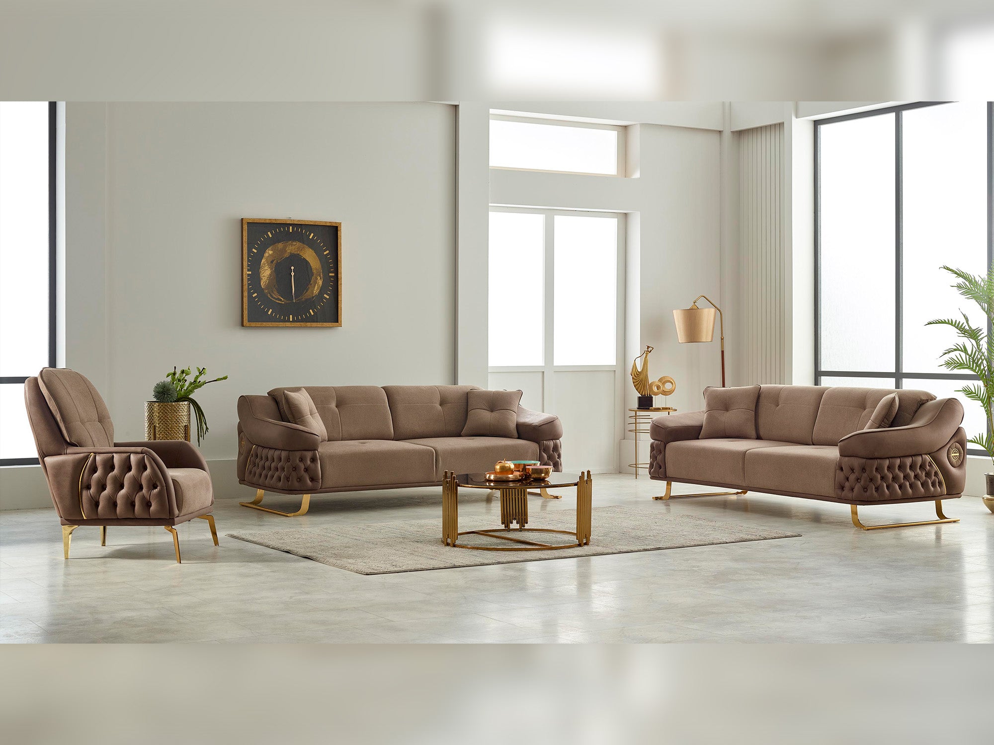 Saiss 3-pieces (Sofa & Loveseat & Chair) Livingroom