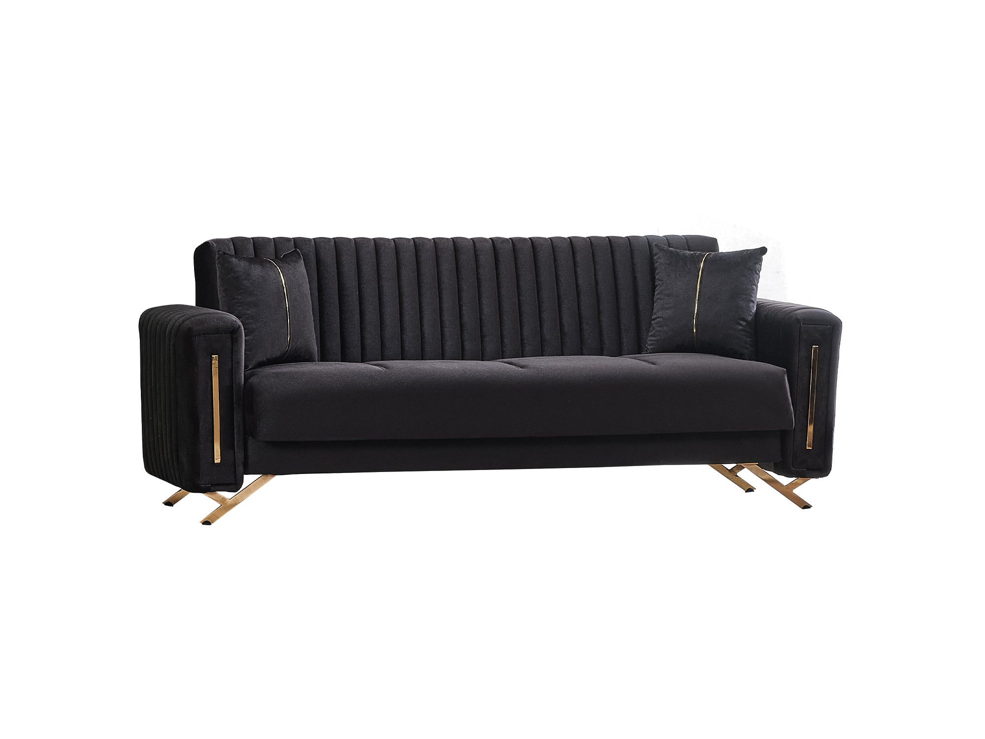 Senfoni Convertible Sofa Black