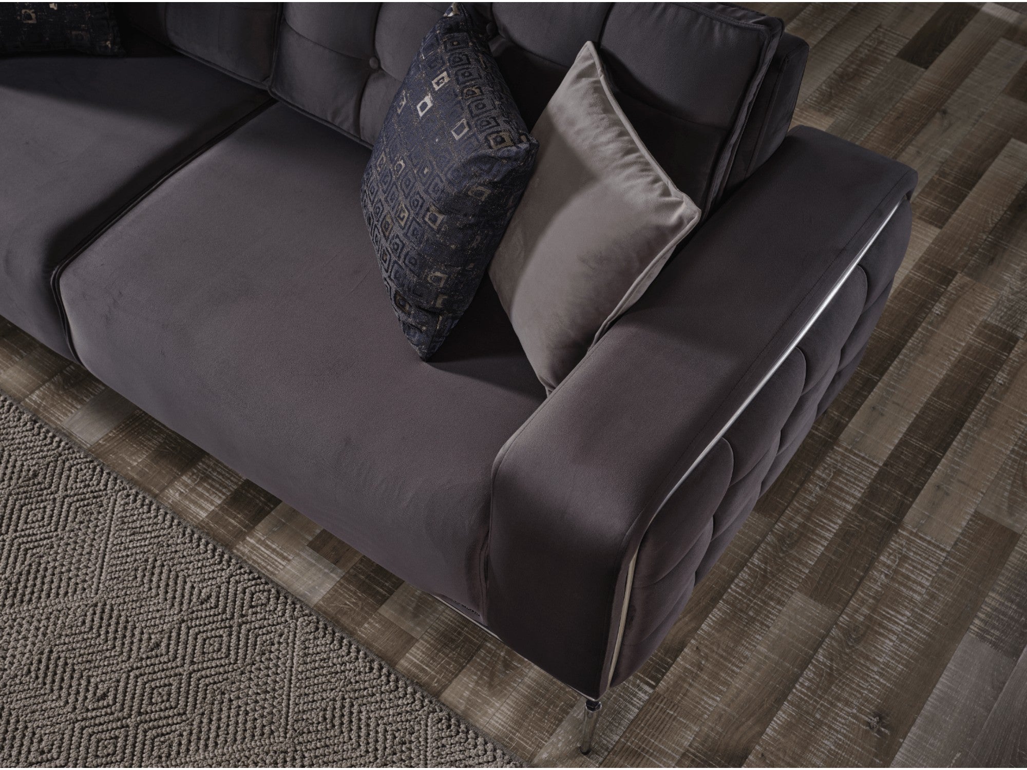 Side Convertible Livingroom Set (2 Sofa & 2 Chair)