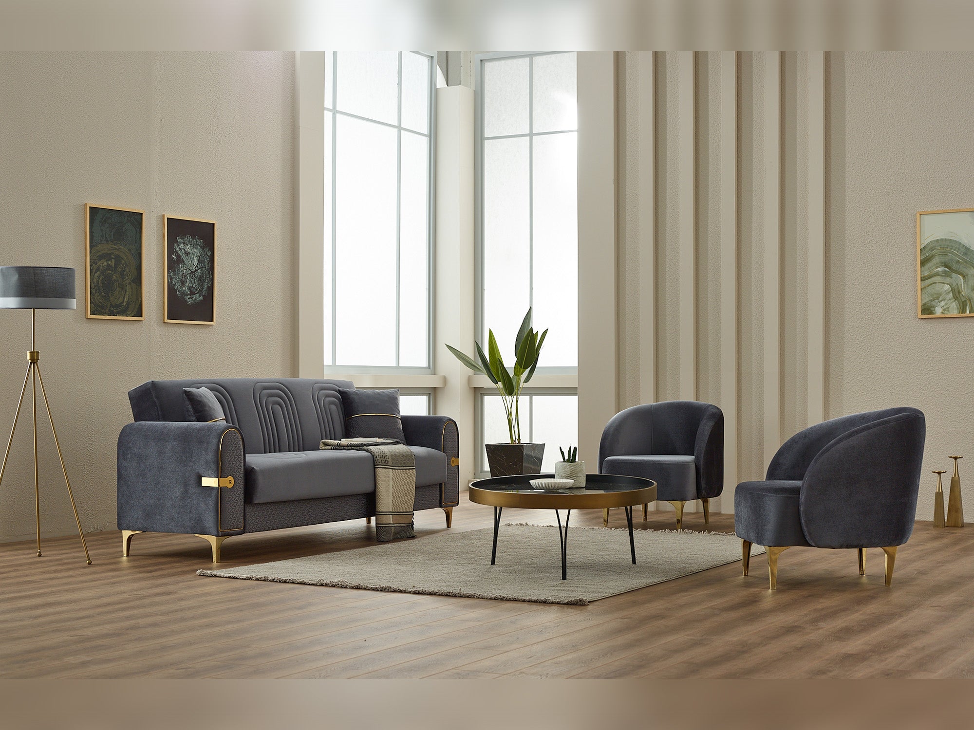 Siderno 3-pieces (Sofa & Loveseat & Chair) Livingroom