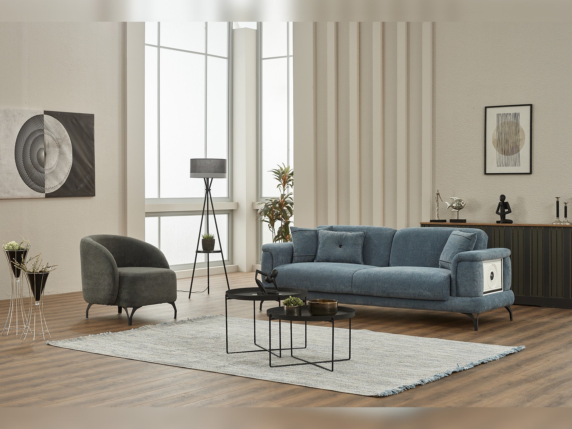 Sofy 3-pieces (Sofa & Loveseat & Chair) Livingroom