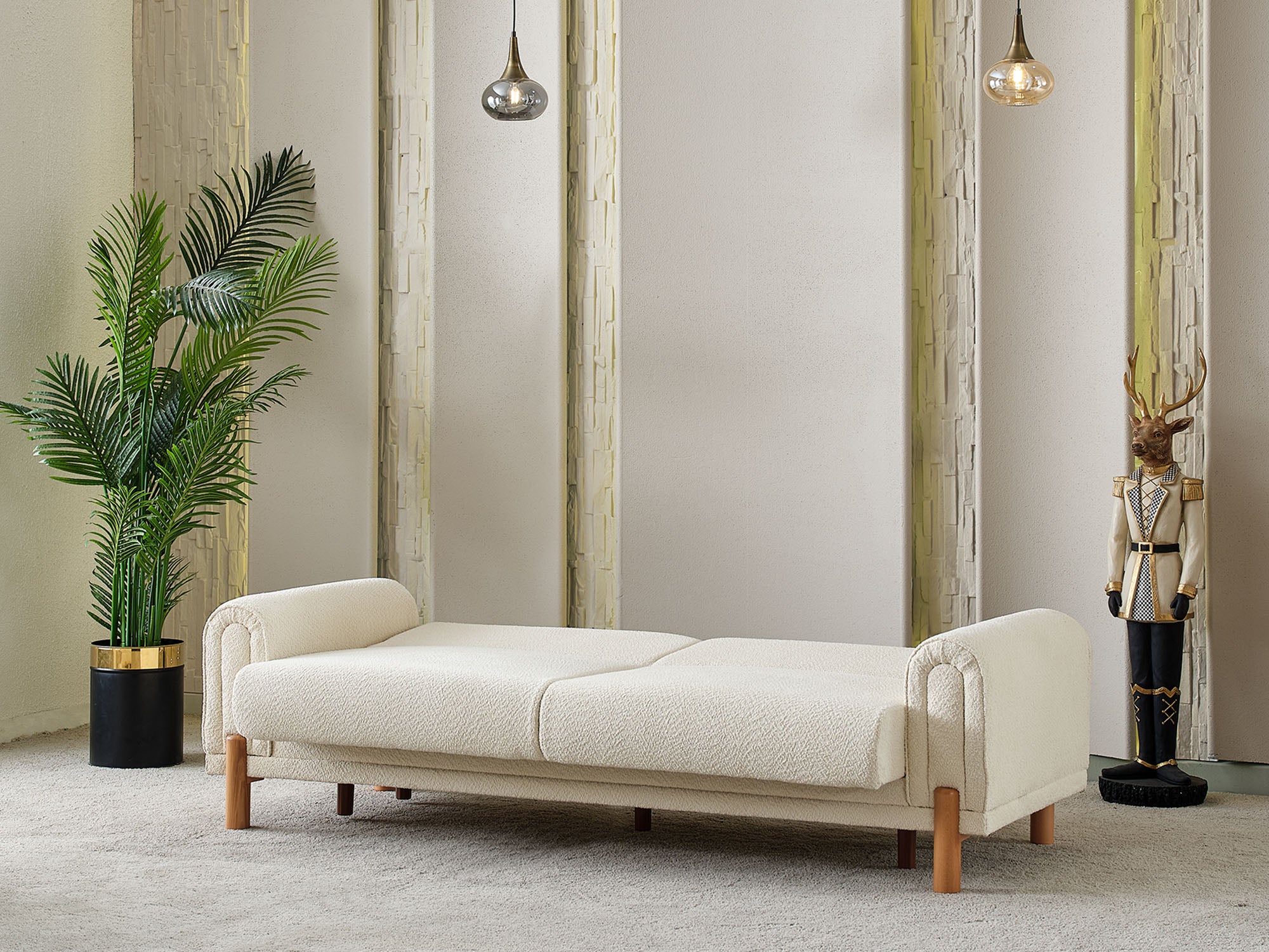 Soho Convertible Livingroom (2 Sofa & 2 Chair) Cream