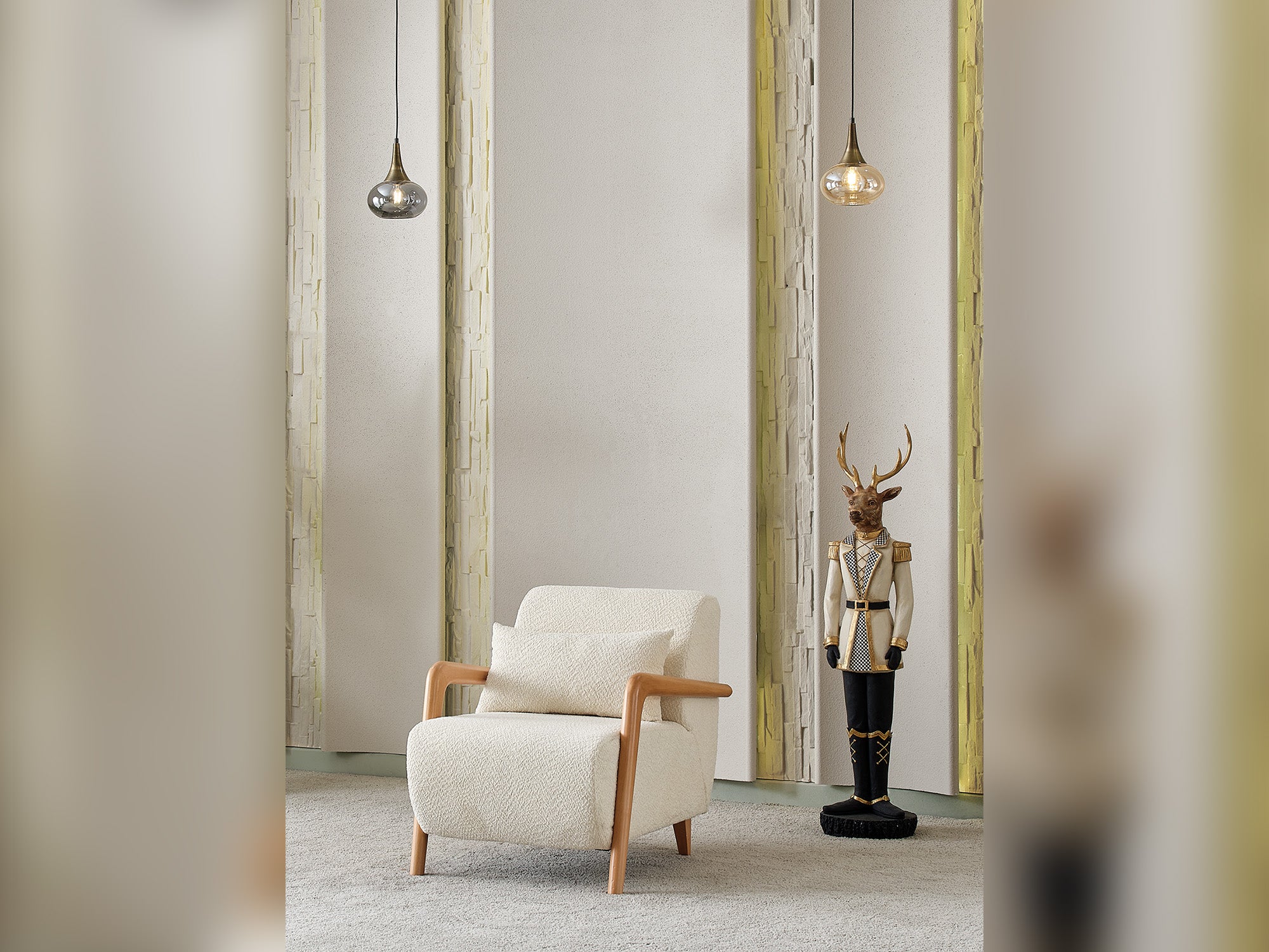Soho Convertible Livingroom (2 Sofa & 2 Chair) Cream