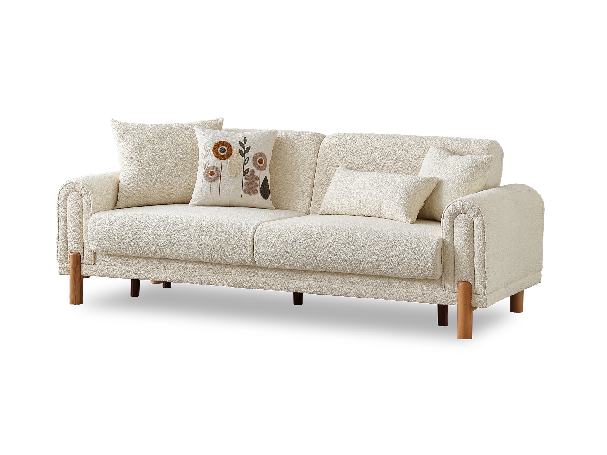 Soho Convertible Livingroom (2 Sofa & 2 Chair) Cream