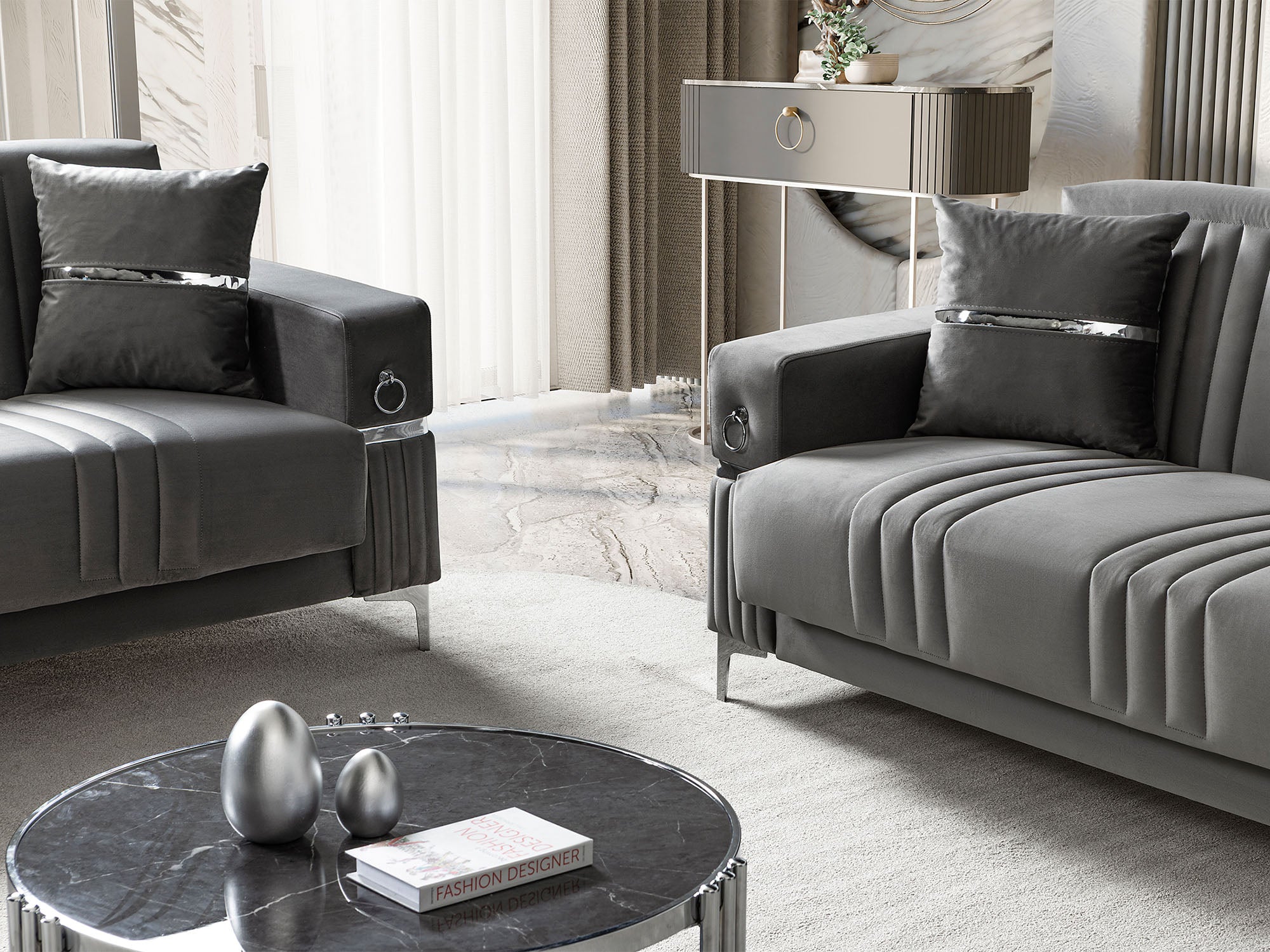 Tilda 3-pieces (Sofa & Loveseat & Chair) Livingroom Set