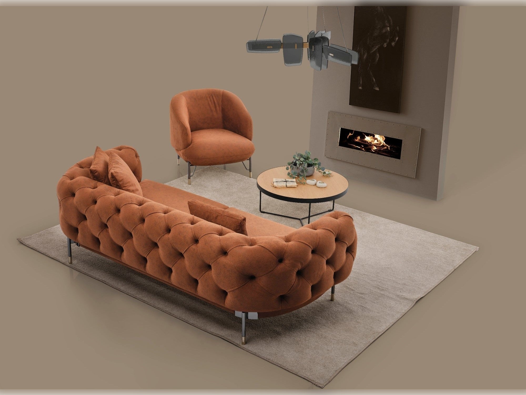 Tori Stationary Livingroom Set (2 Sofa & 2 Chair)