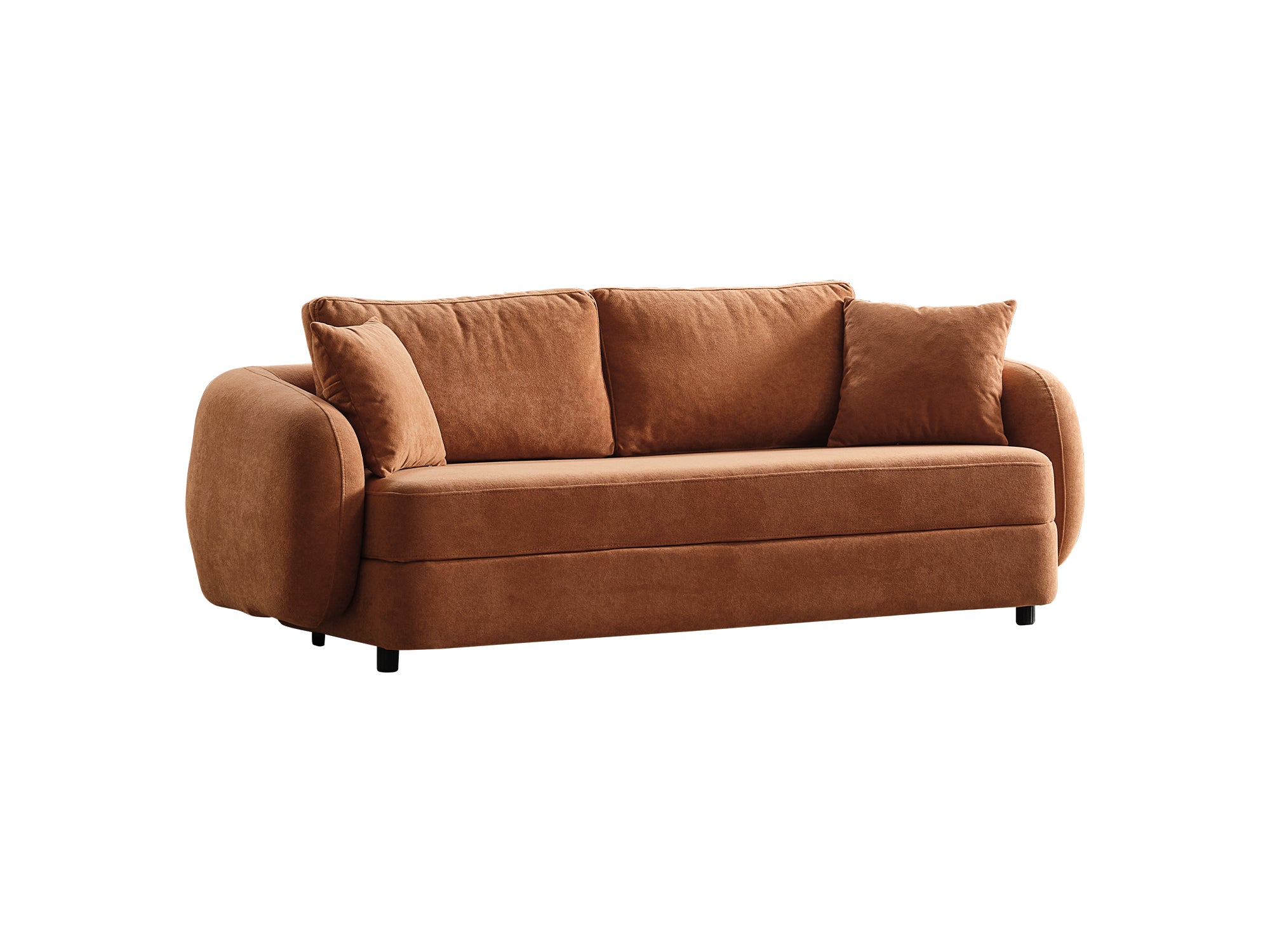 Toscana Stationary 3 Seater Sofa Orange