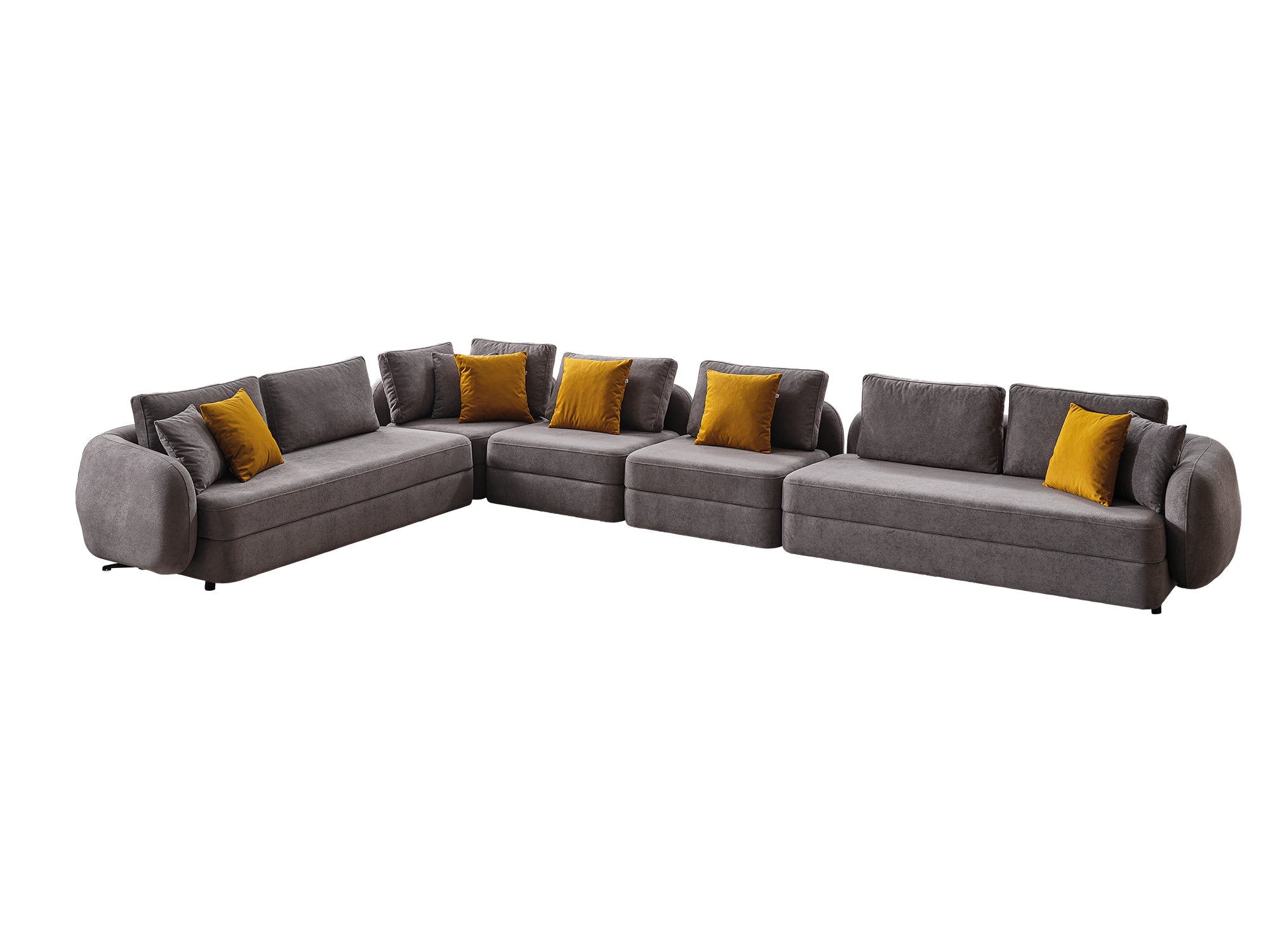 Toscana Modular Sectional Sofa Grey