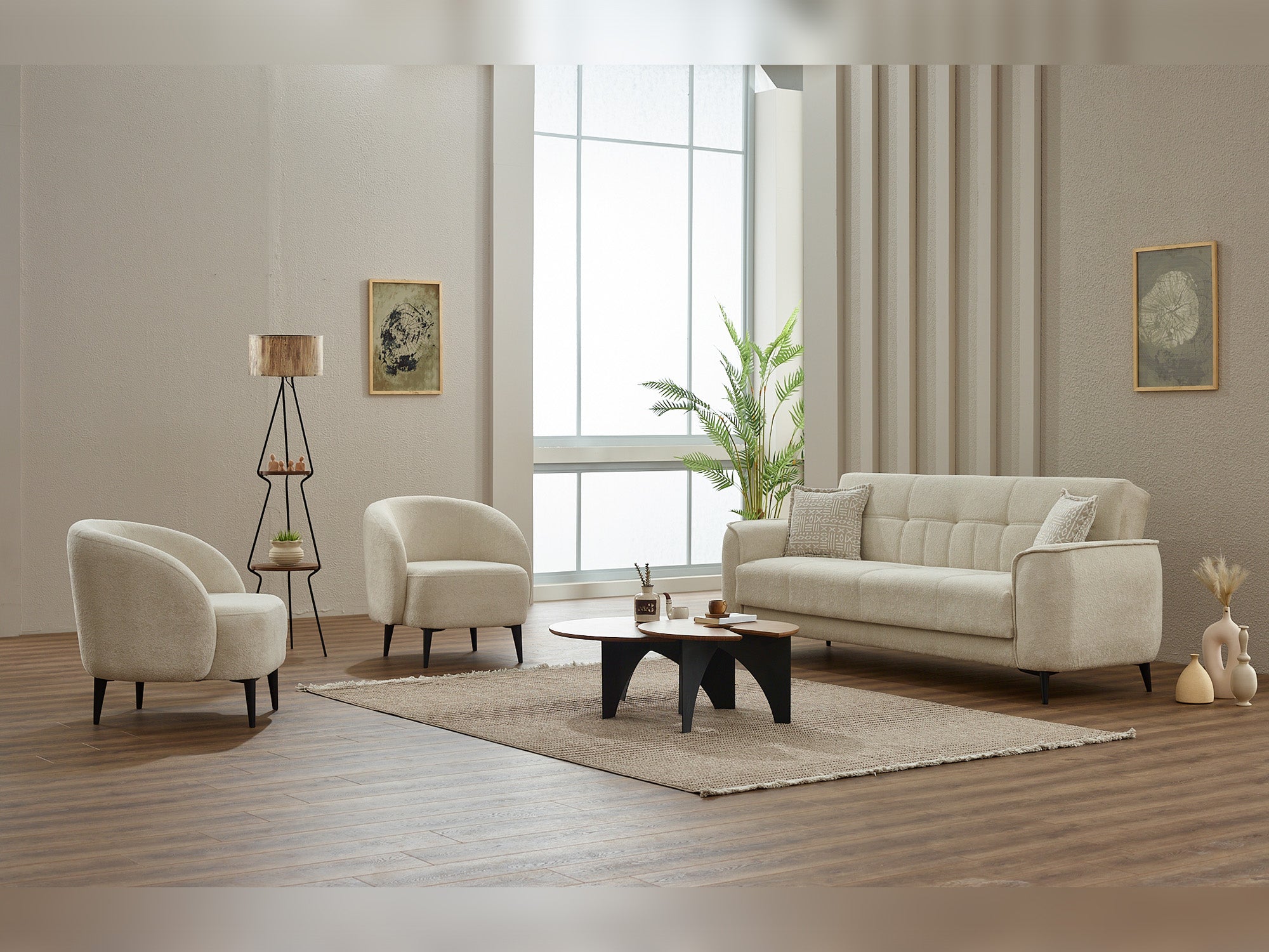 Touch 3-pieces (Sofa & Loveseat & Chair) Livingroom