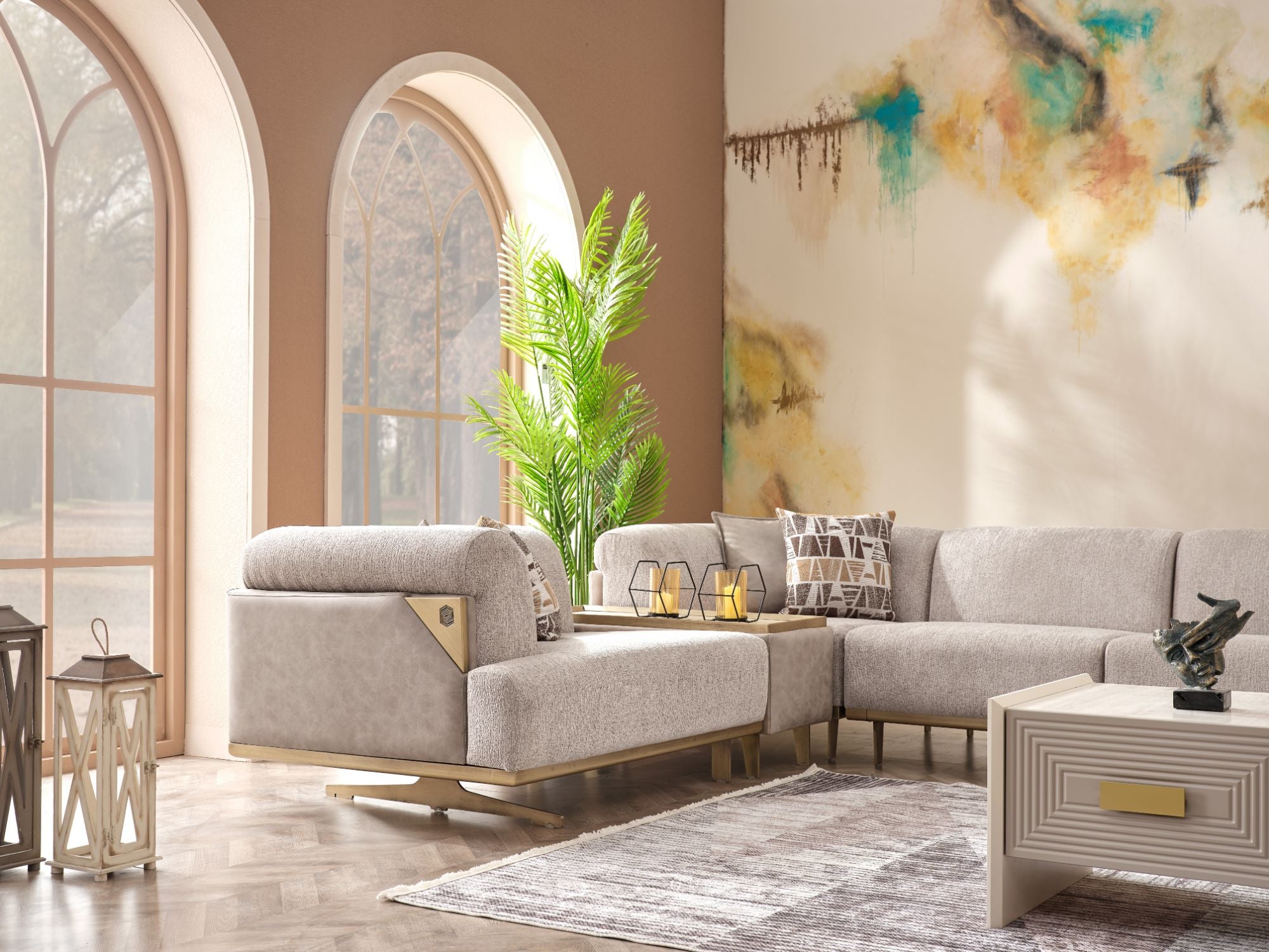 Urla Modular Sectional Cream