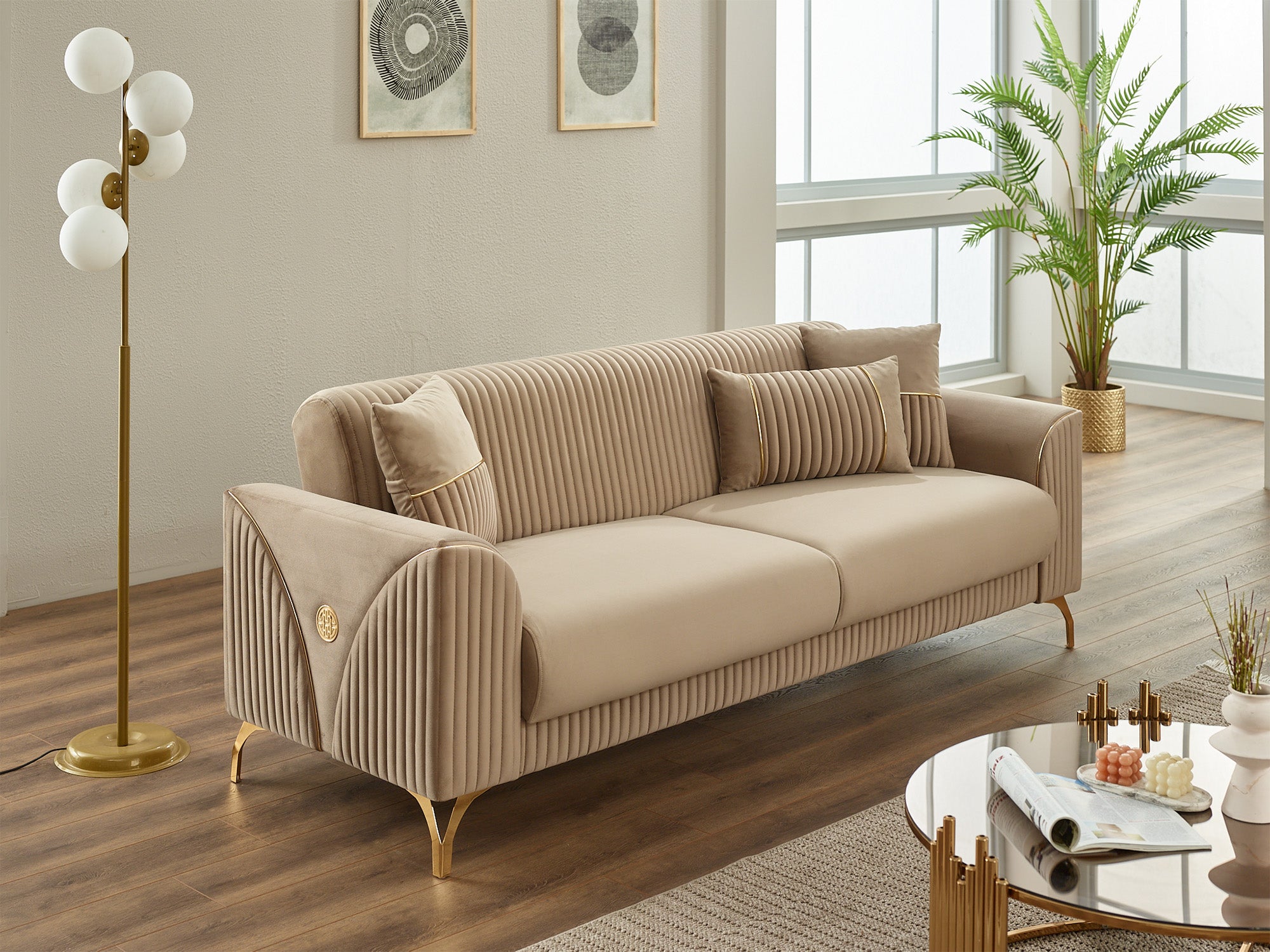 Urla Convertible Loveseat