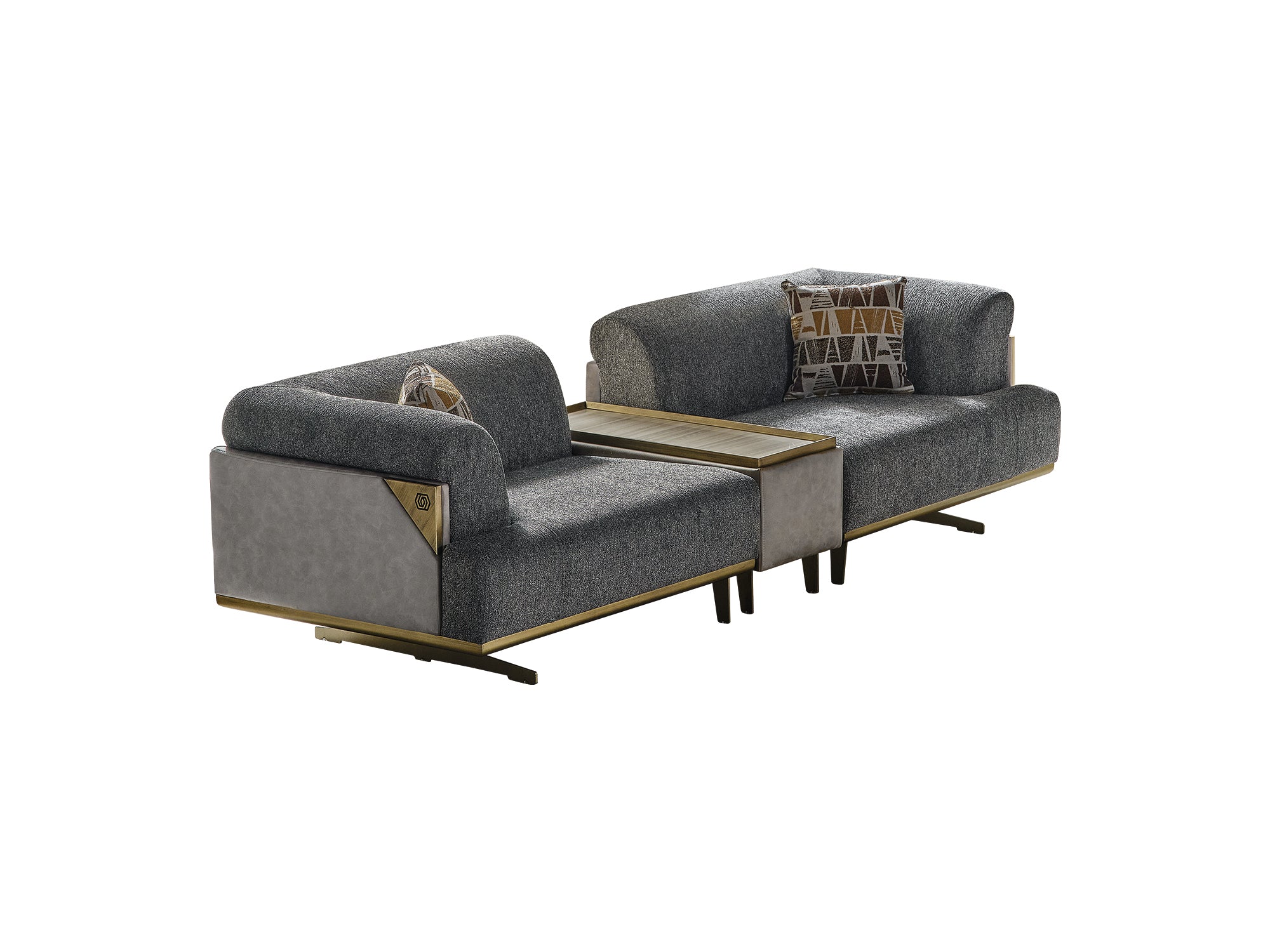 Urla Stationary Module Sofa Grey