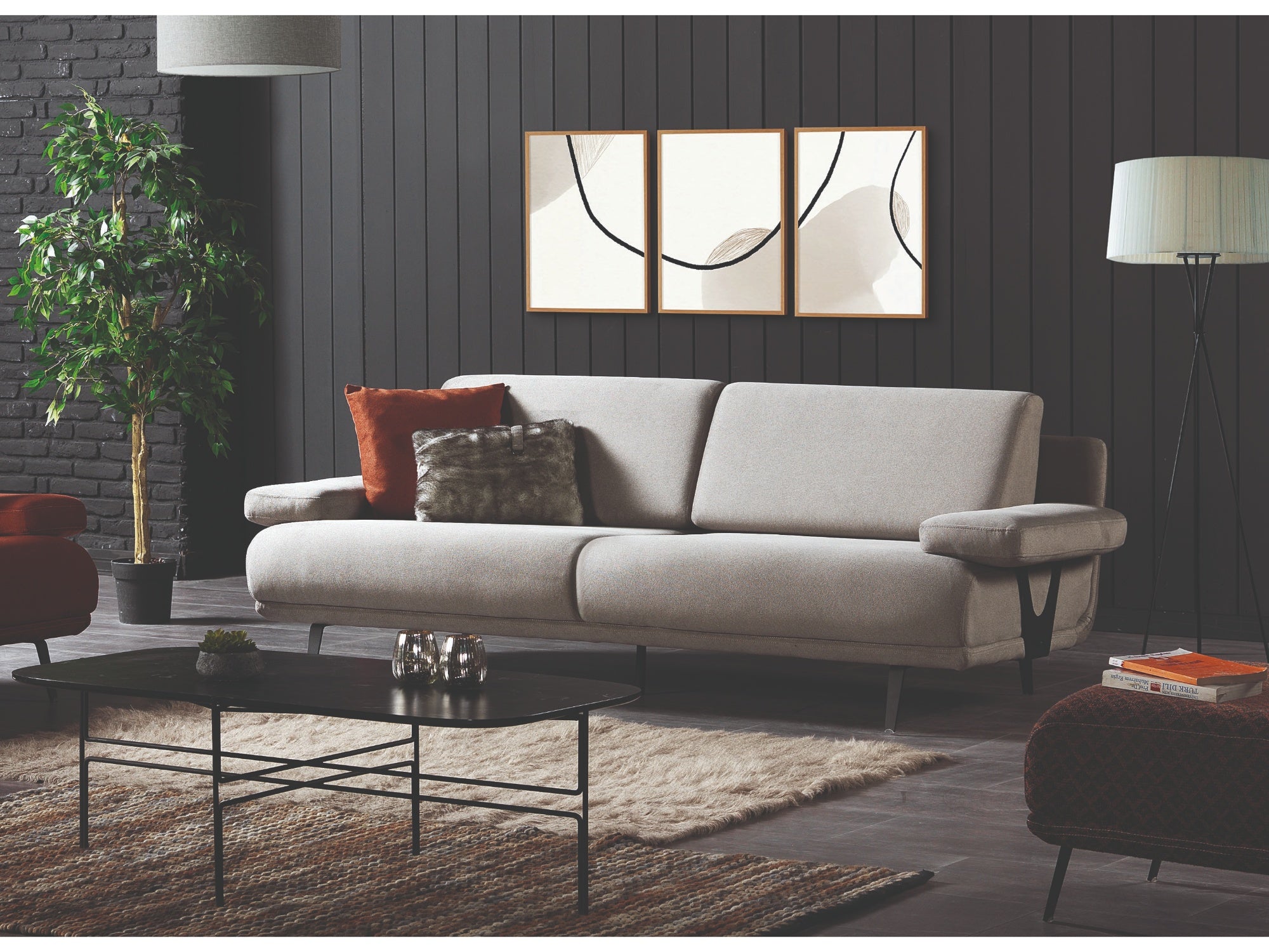 Venedik Stationary Livingroom Set (2 Sofa & 2 Chair)
