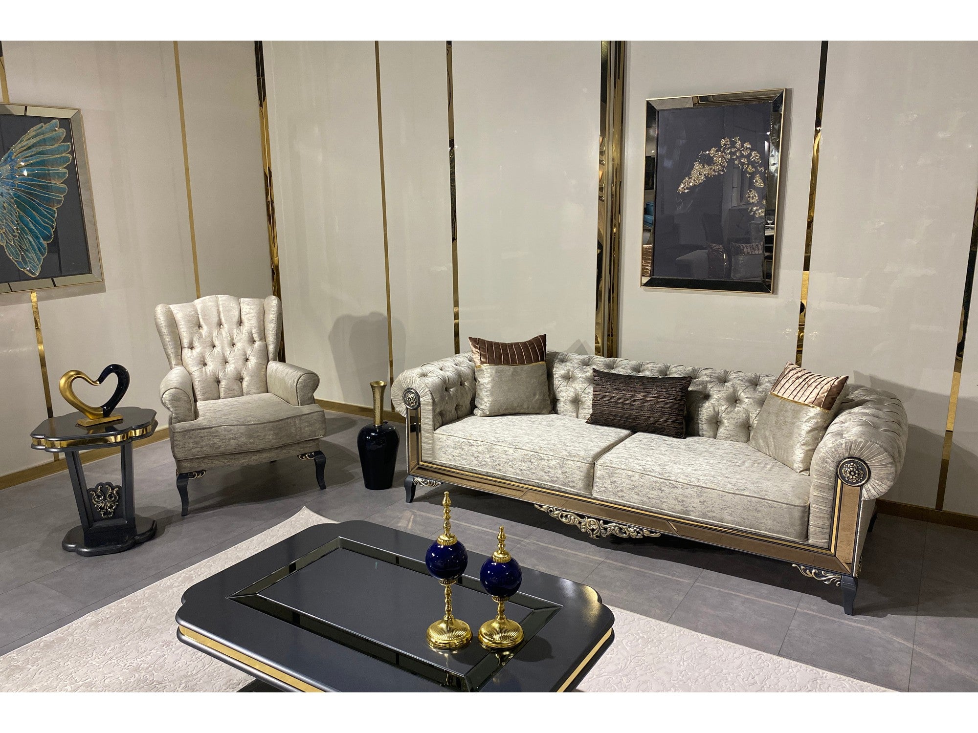 Verona Stationary Livingroom Set (2 Sofa & 2 Chair)