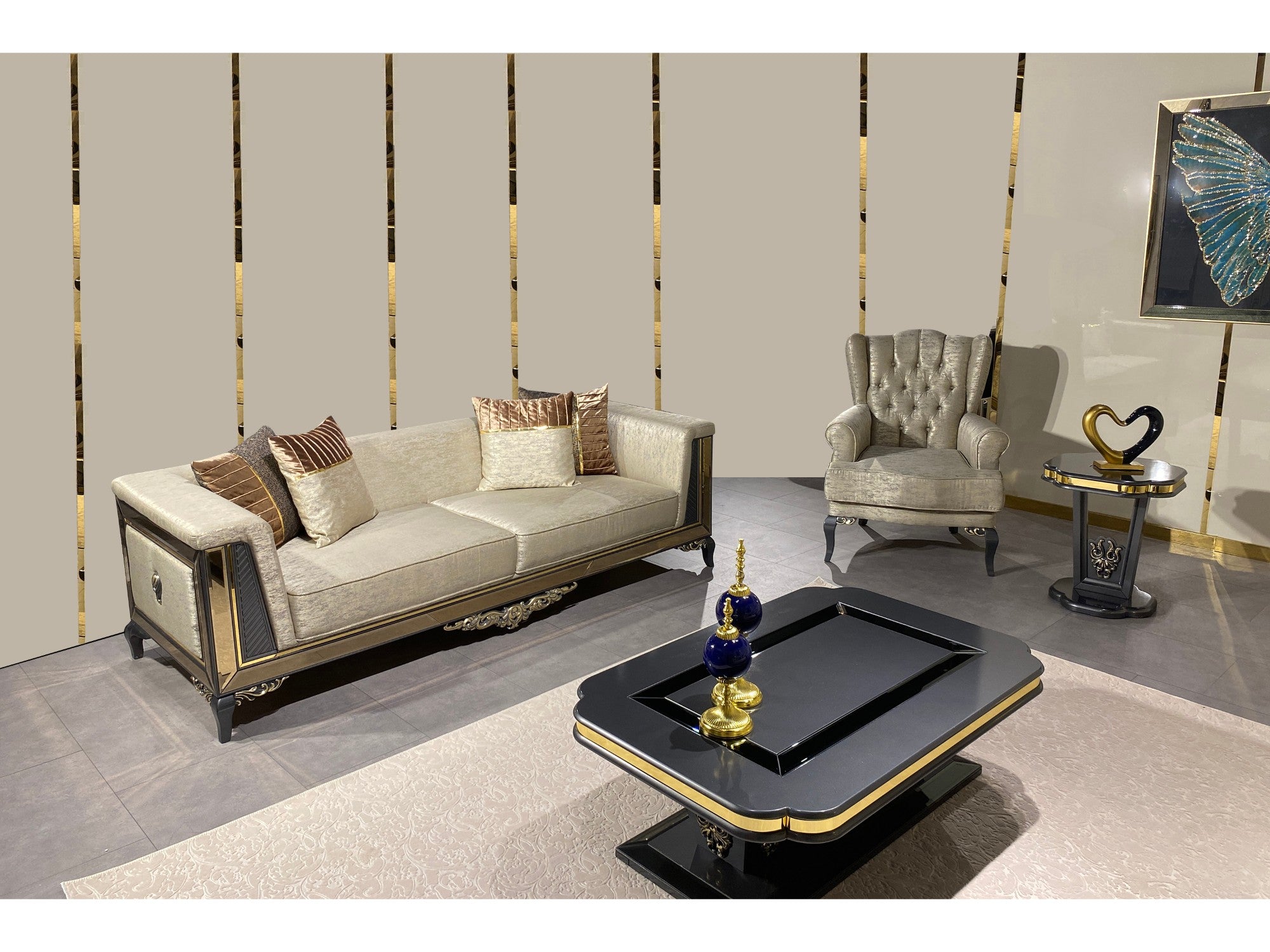 Verona Stationary Livingroom Set (2 Sofa & 2 Chair)