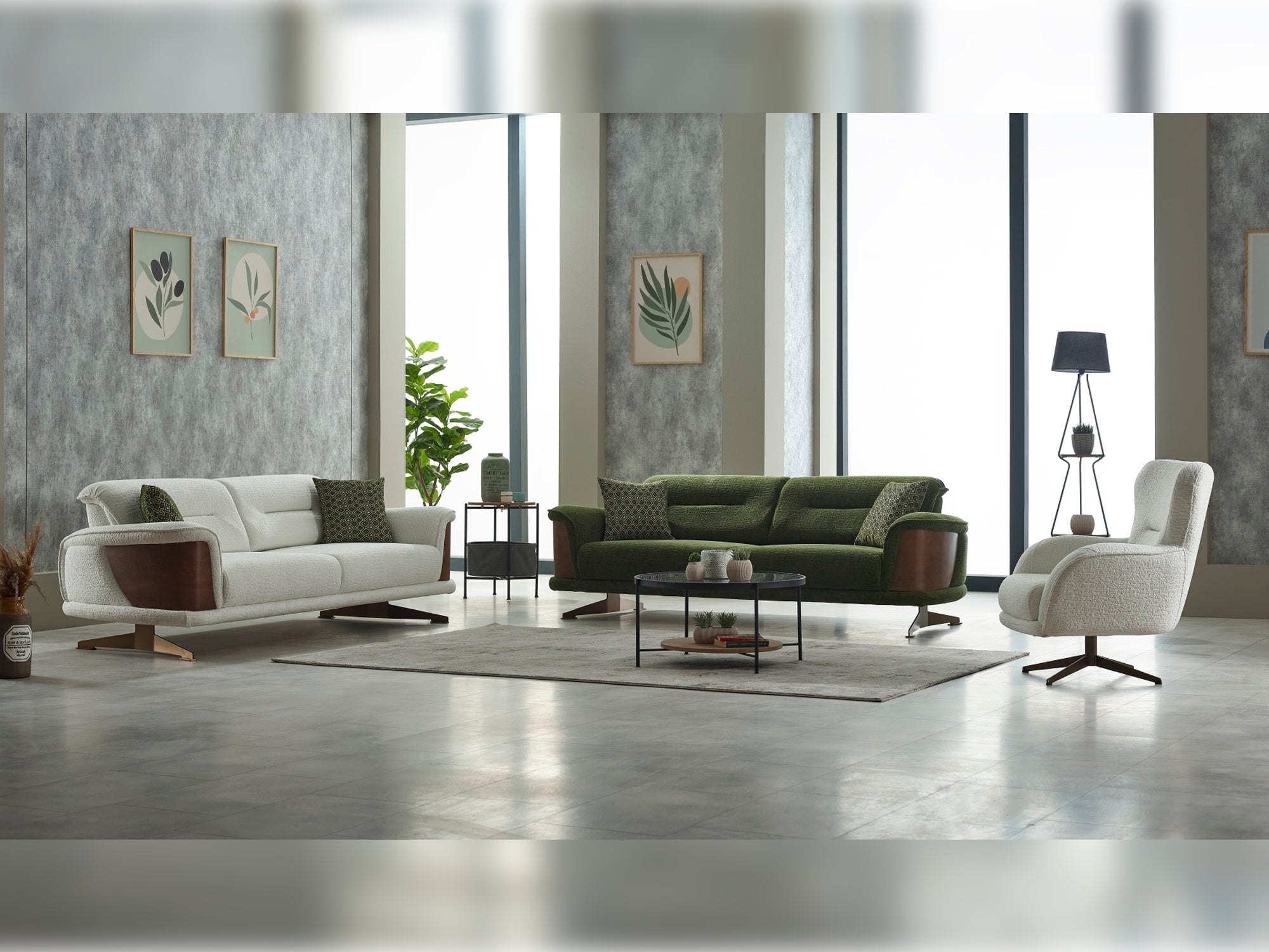 Valencia Convertible Livingroom Set (2 Sofa & 2 Chair)