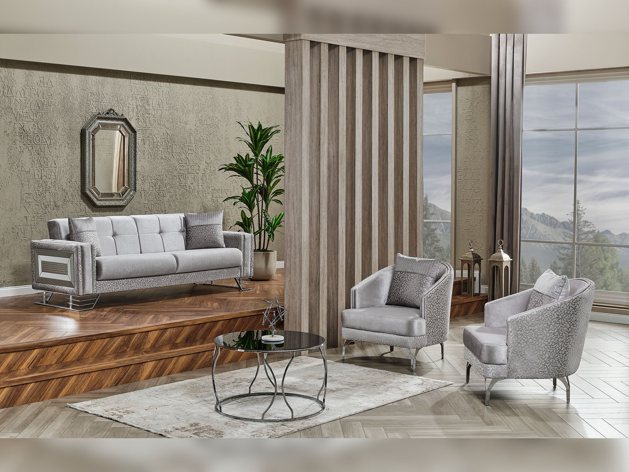 Valero 3-pieces (Sofa & Loveseat & Chair) Livingroom