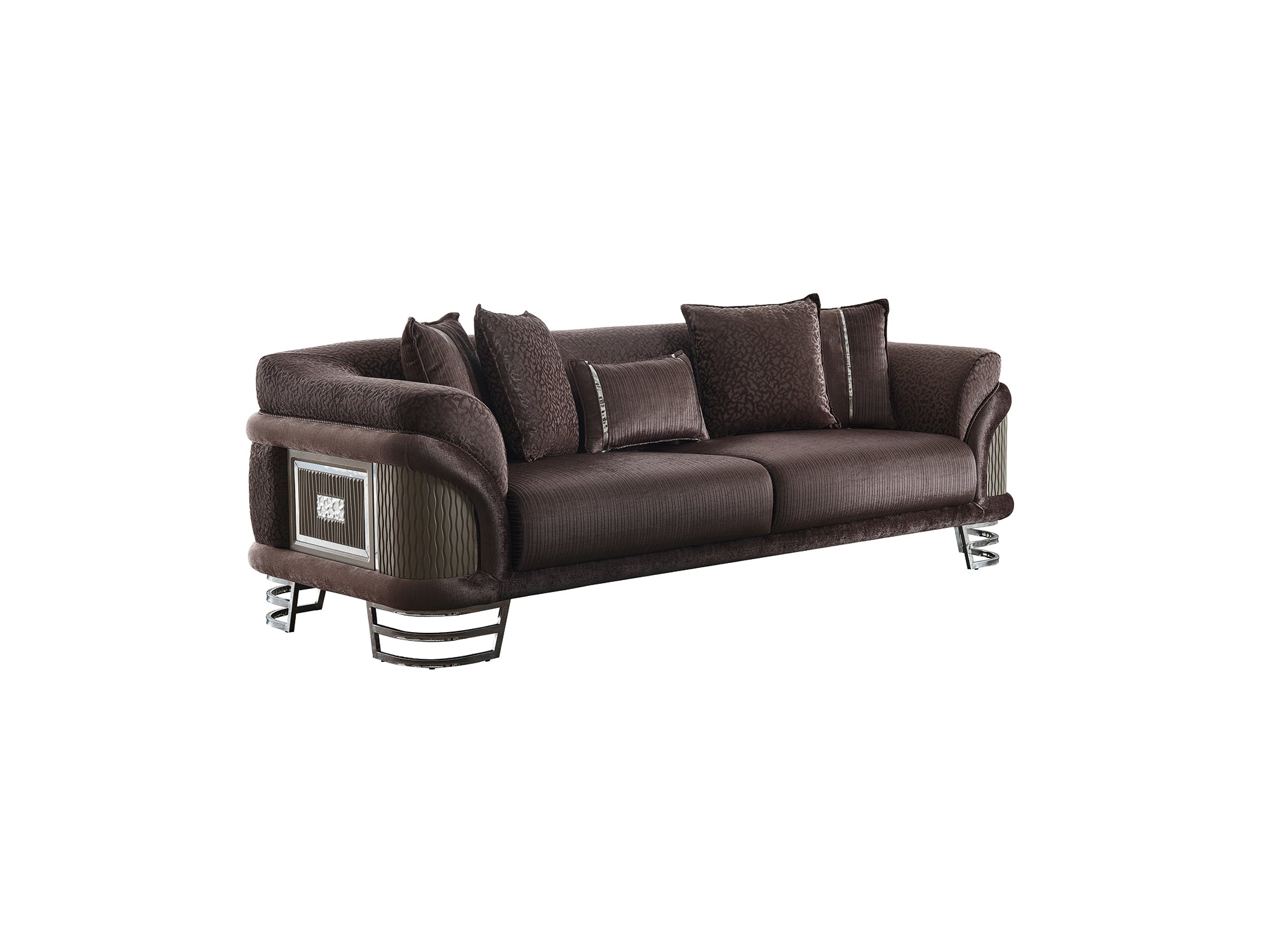 Versace Stationary Sofa Dark Grey