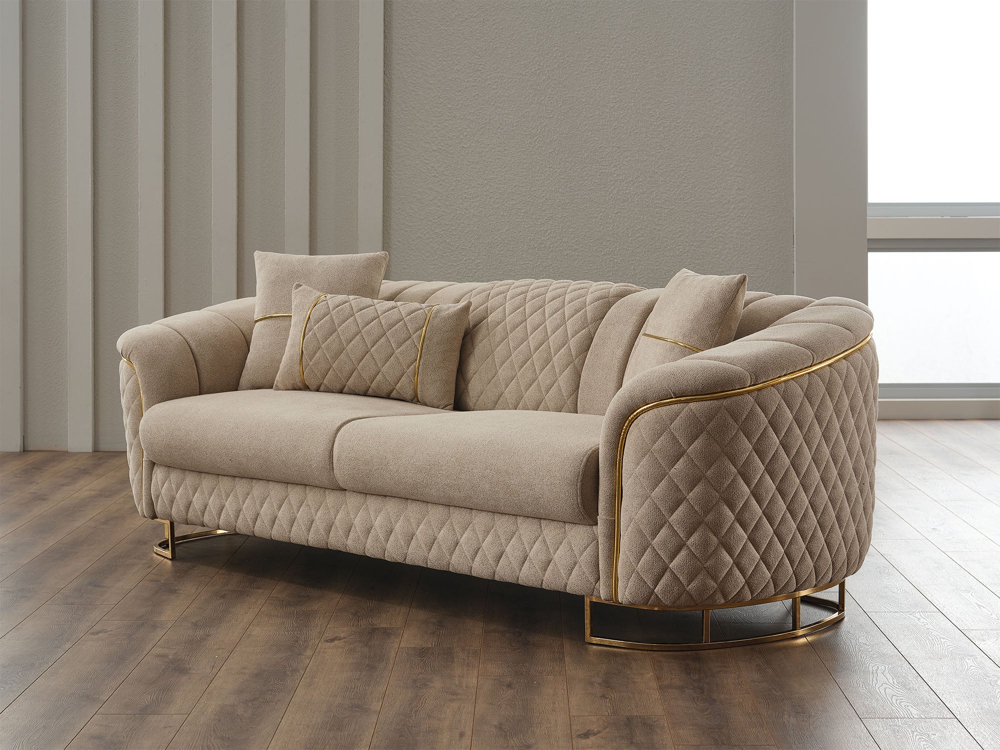 Victoria Stationary Sofa Cream