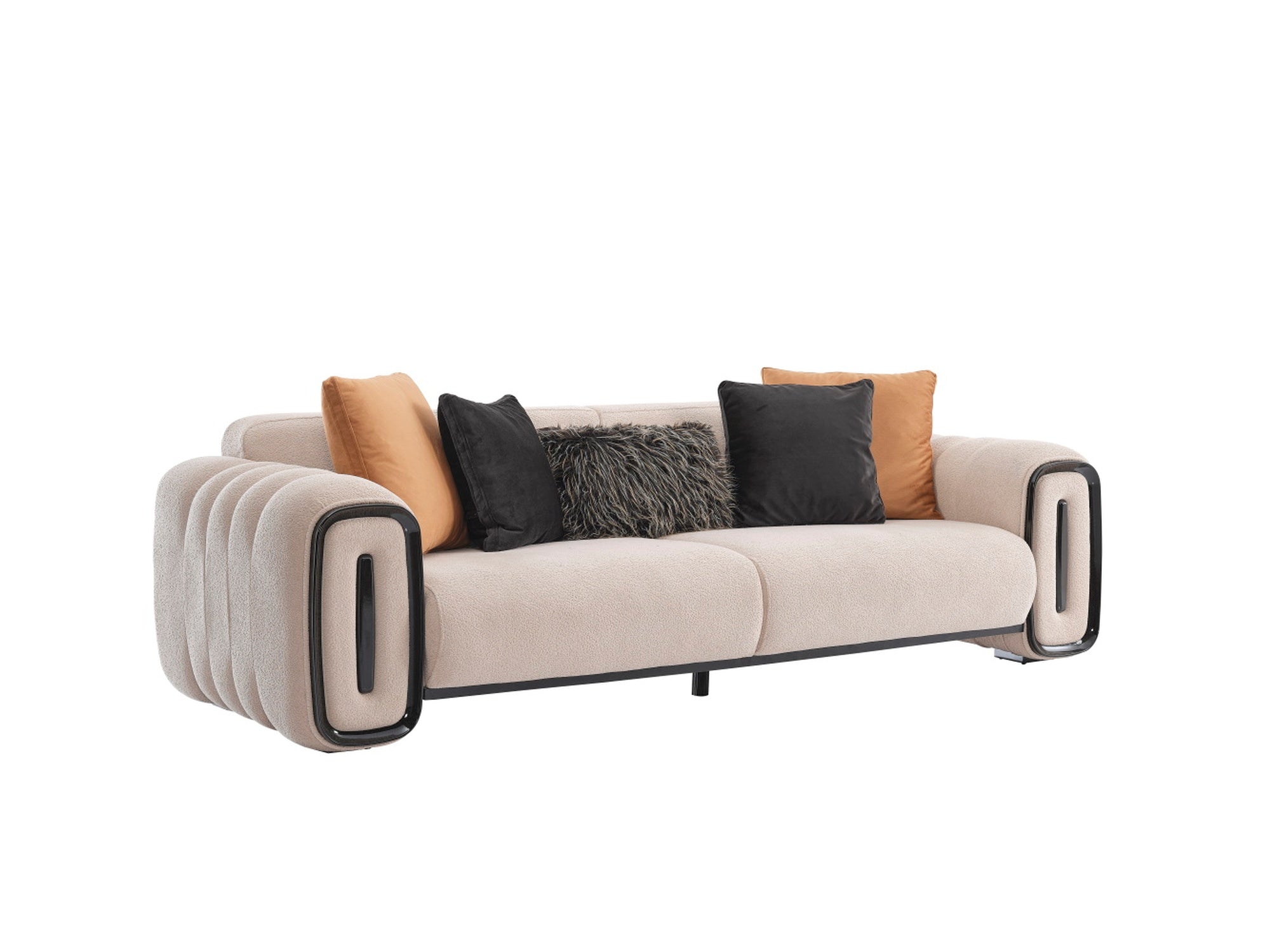 Voyance Stationary 4 Seat Sofa Beige