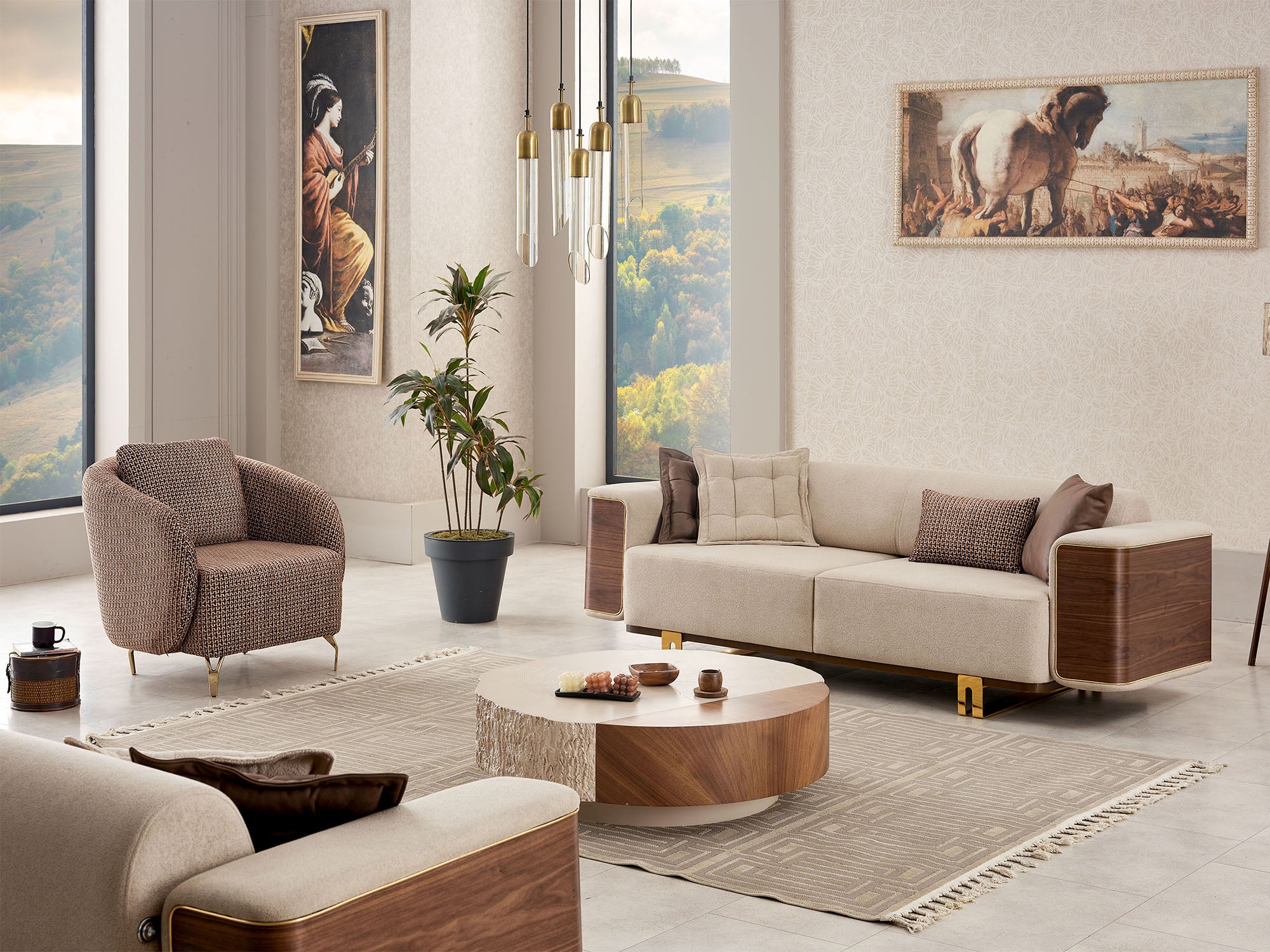Wolker 3-pieces (Sofa & Loveseat & Chair) Livingroom