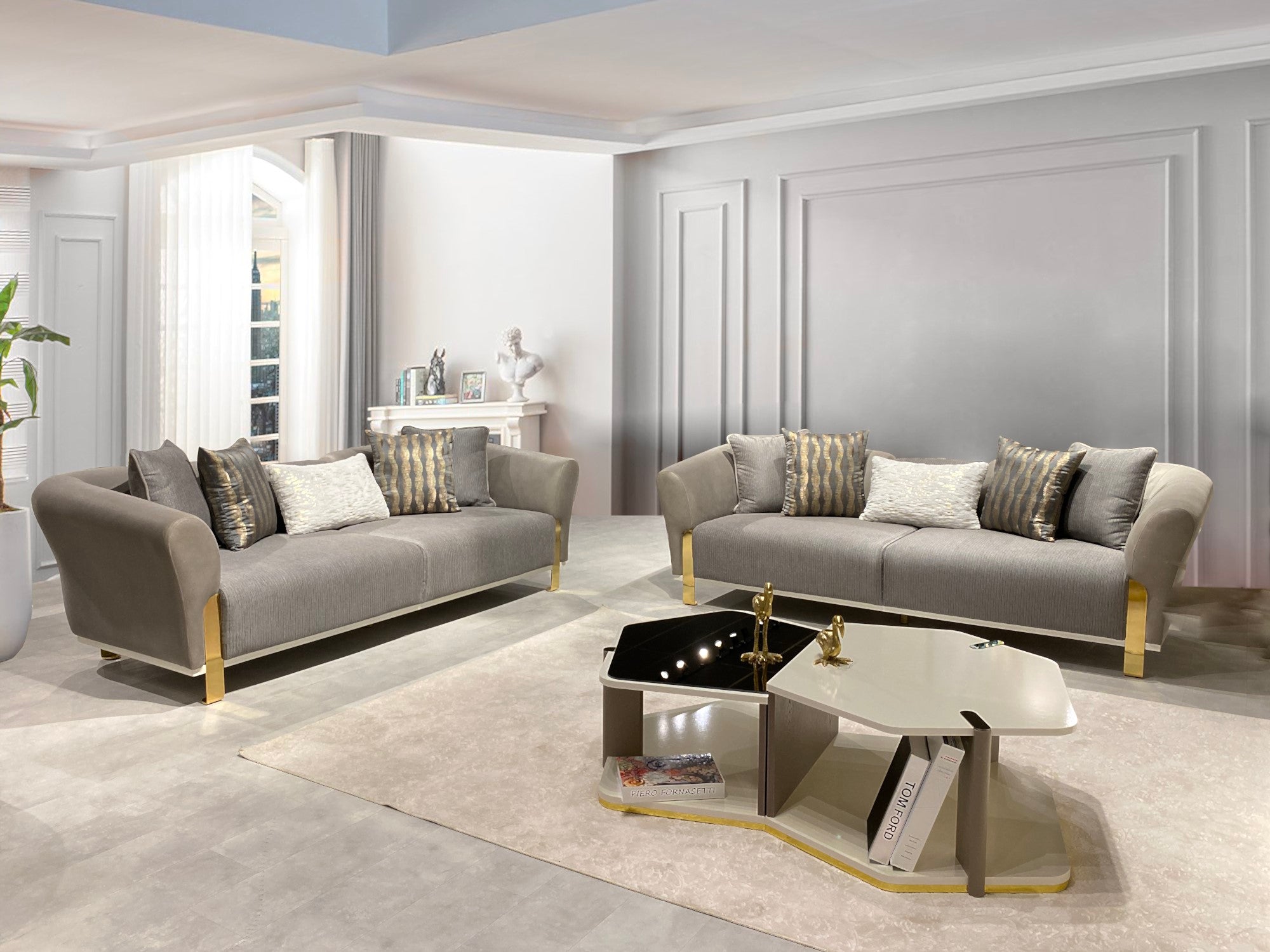 Zurich Stationary Livingroom Set (2 Sofa & 2 Chair)
