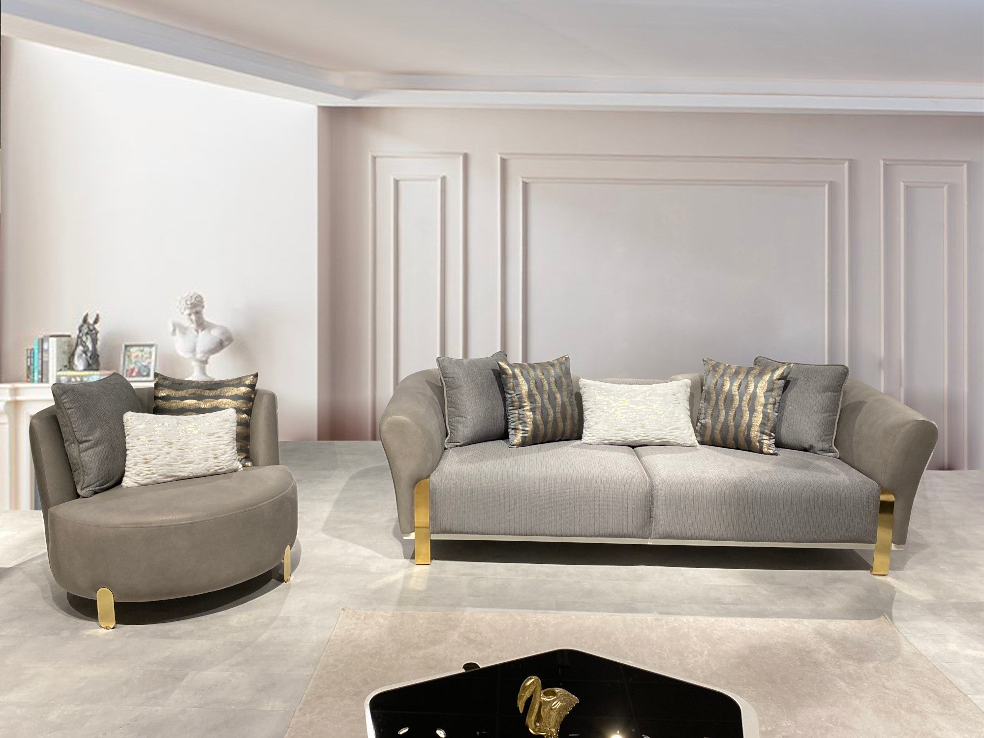 Zurich Stationary Livingroom Set (2 Sofa & 2 Chair)