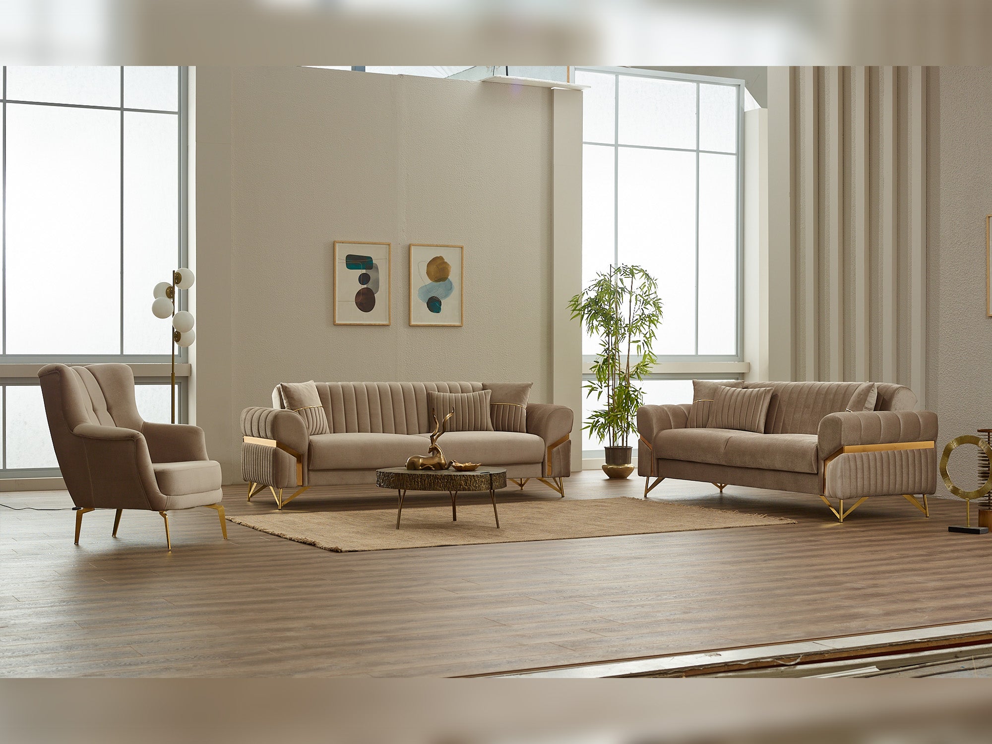 Zenora 3-pieces (Sofa & Loveseat & Chair) Livingroom