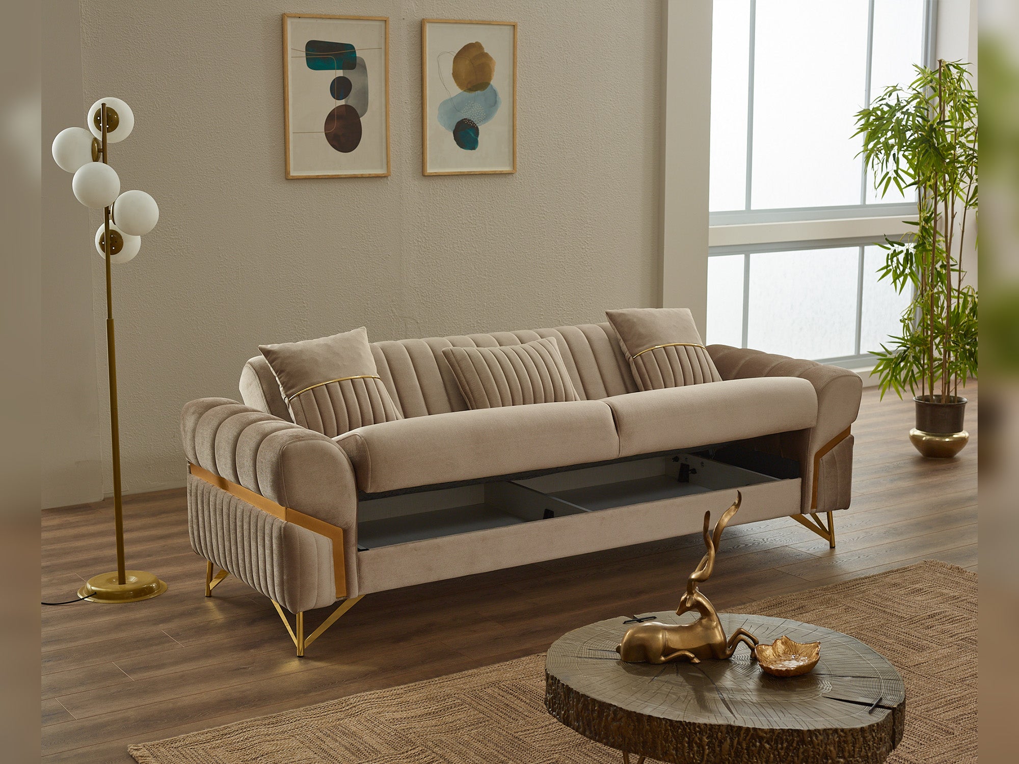 Zenora Convertible Loveseat