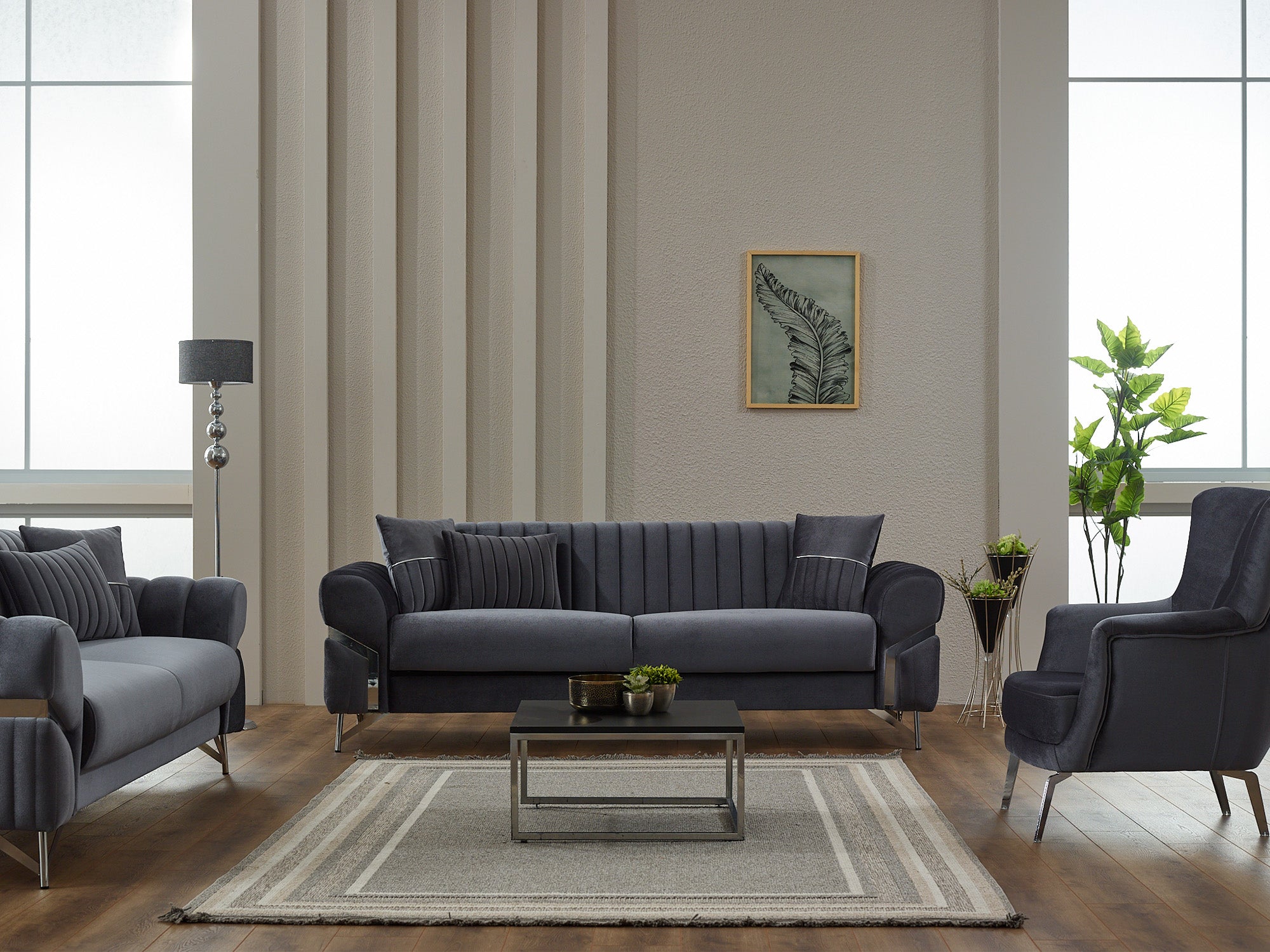 Zenora Convertible Loveseat