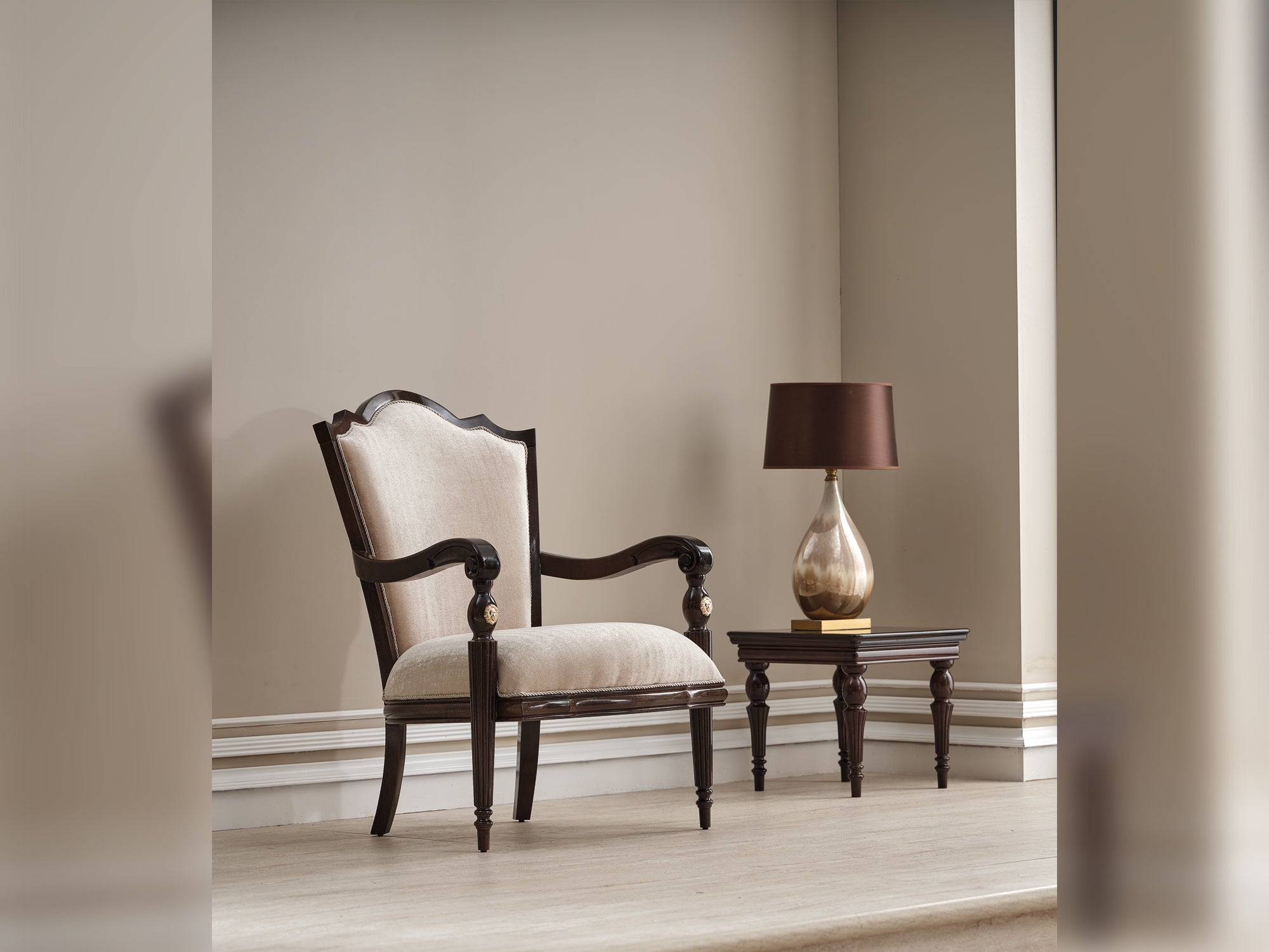 Zumrut Lux 3-pieces (Sofa & Loveseat & Chair) Livingroom Set Beige