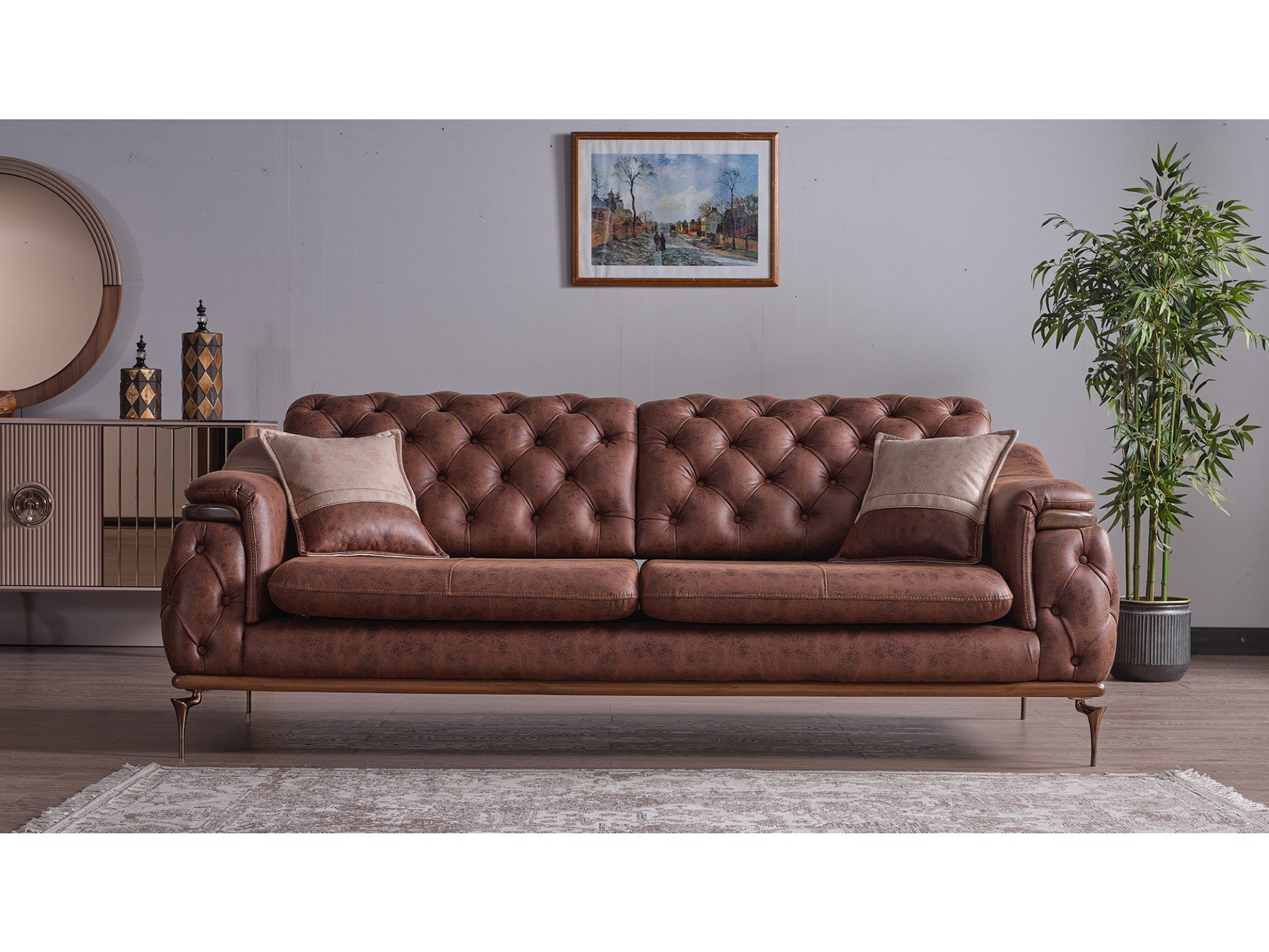 Akik Convertible Livingroom Set (2 Sofa & 2 Chair)