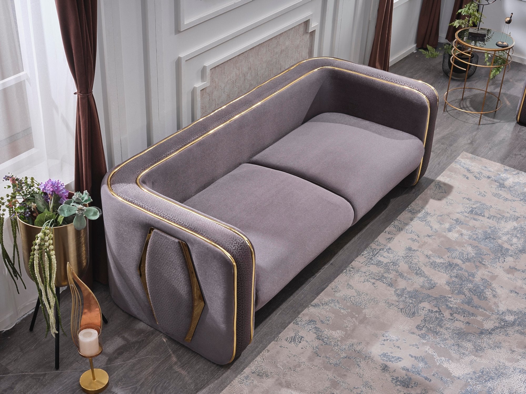 Angela Stationary Livingroom Set (2 Sofa & 2 Chair)