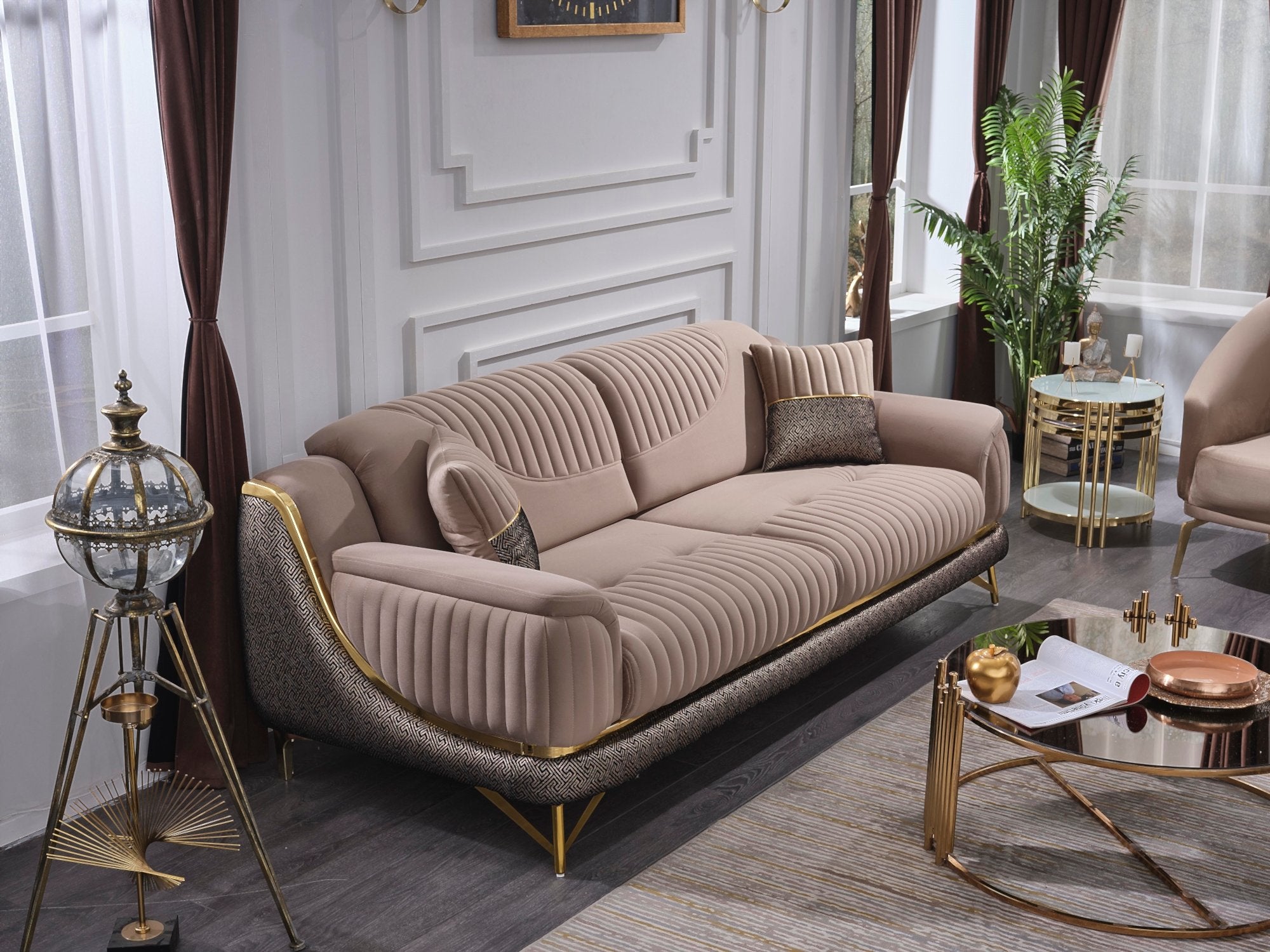 Bella Convertible Livingroom Set (2 Sofa & 2 Chair)