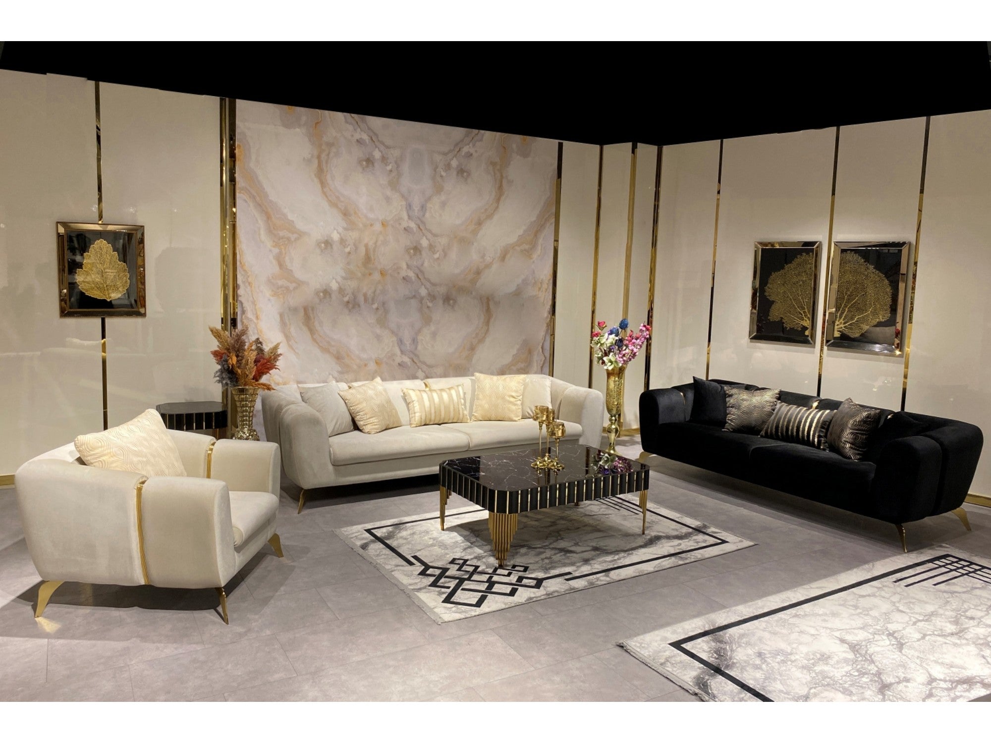 Boss Stationary Livingroom Set (2 Sofa & 2 Chair)