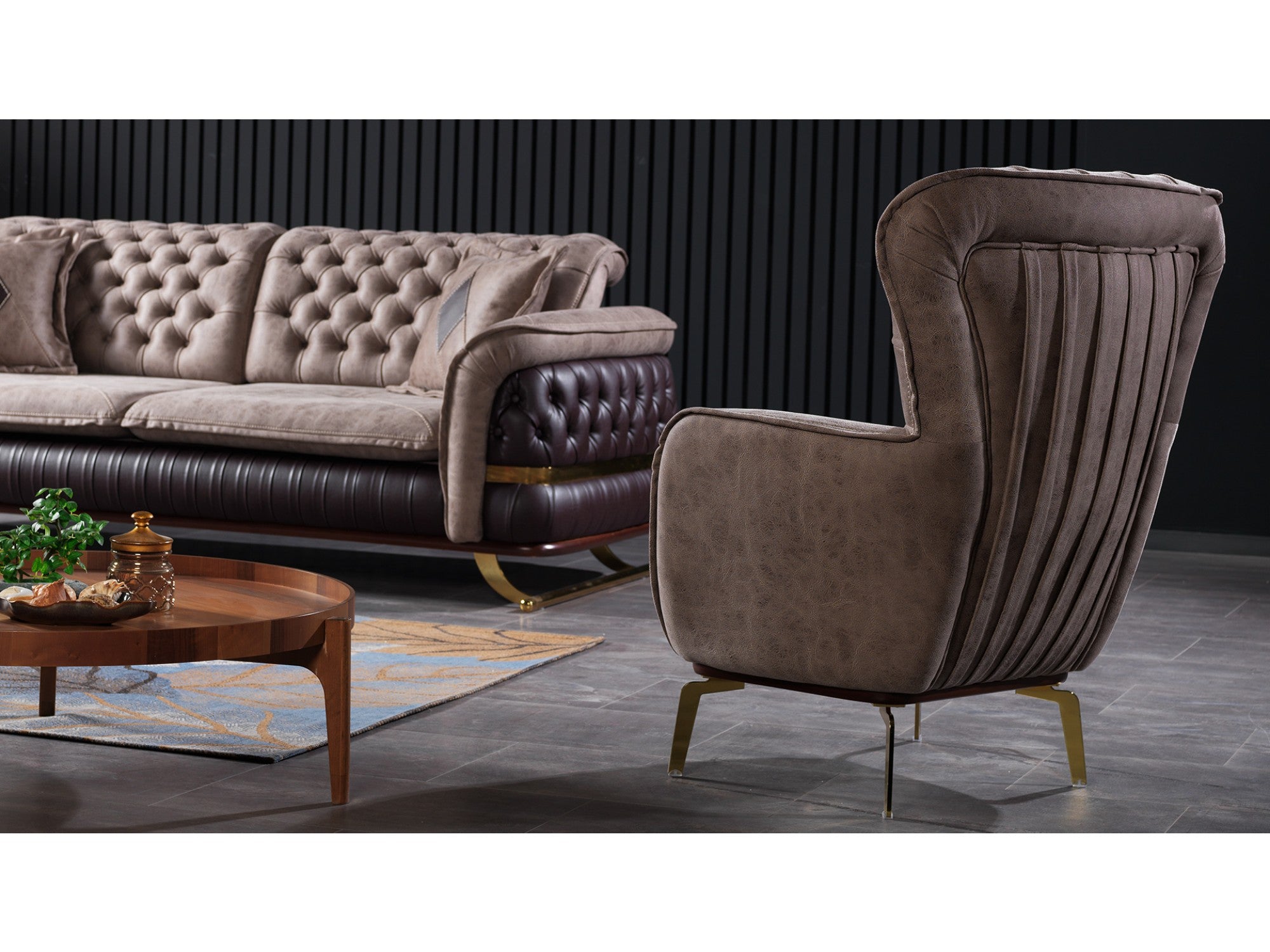 Bravo Convertible Livingroom Set (2 Sofa & 2 Chair)