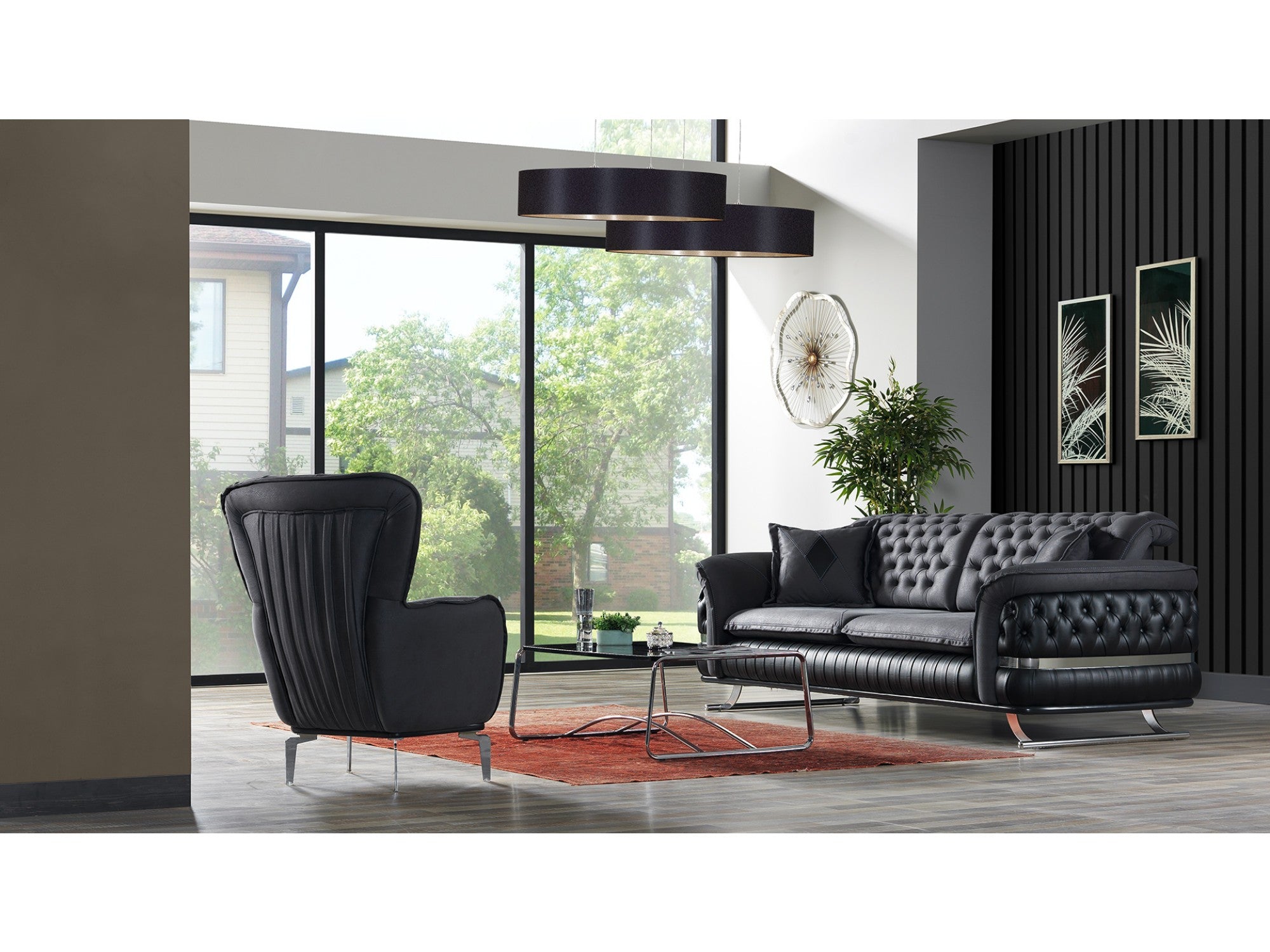 Bravo Convertible Livingroom Set (2 Sofa & 2 Chair)