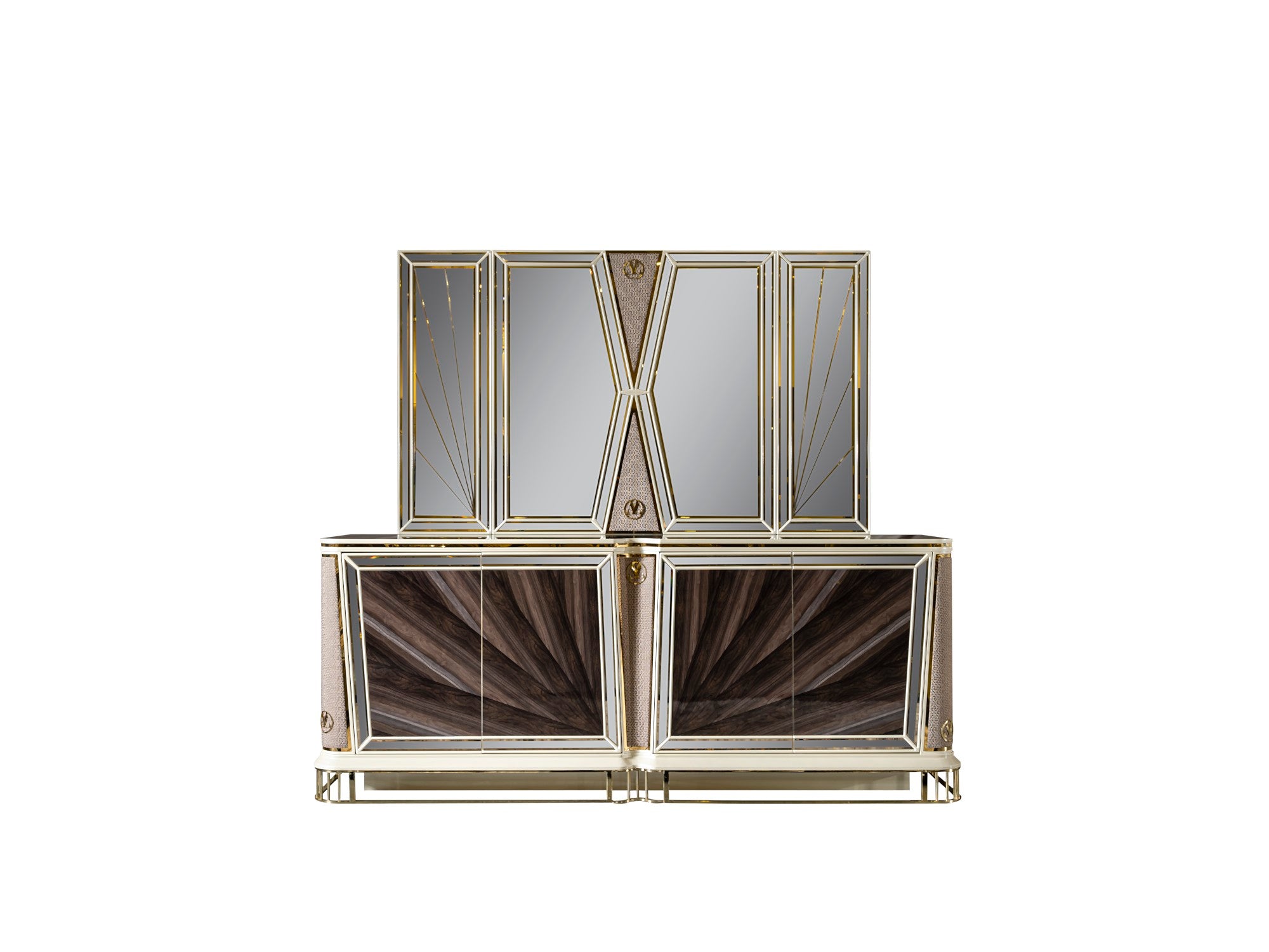 Bugatti Diningroom Set (Table & 6 Chair & Console With Mirror)