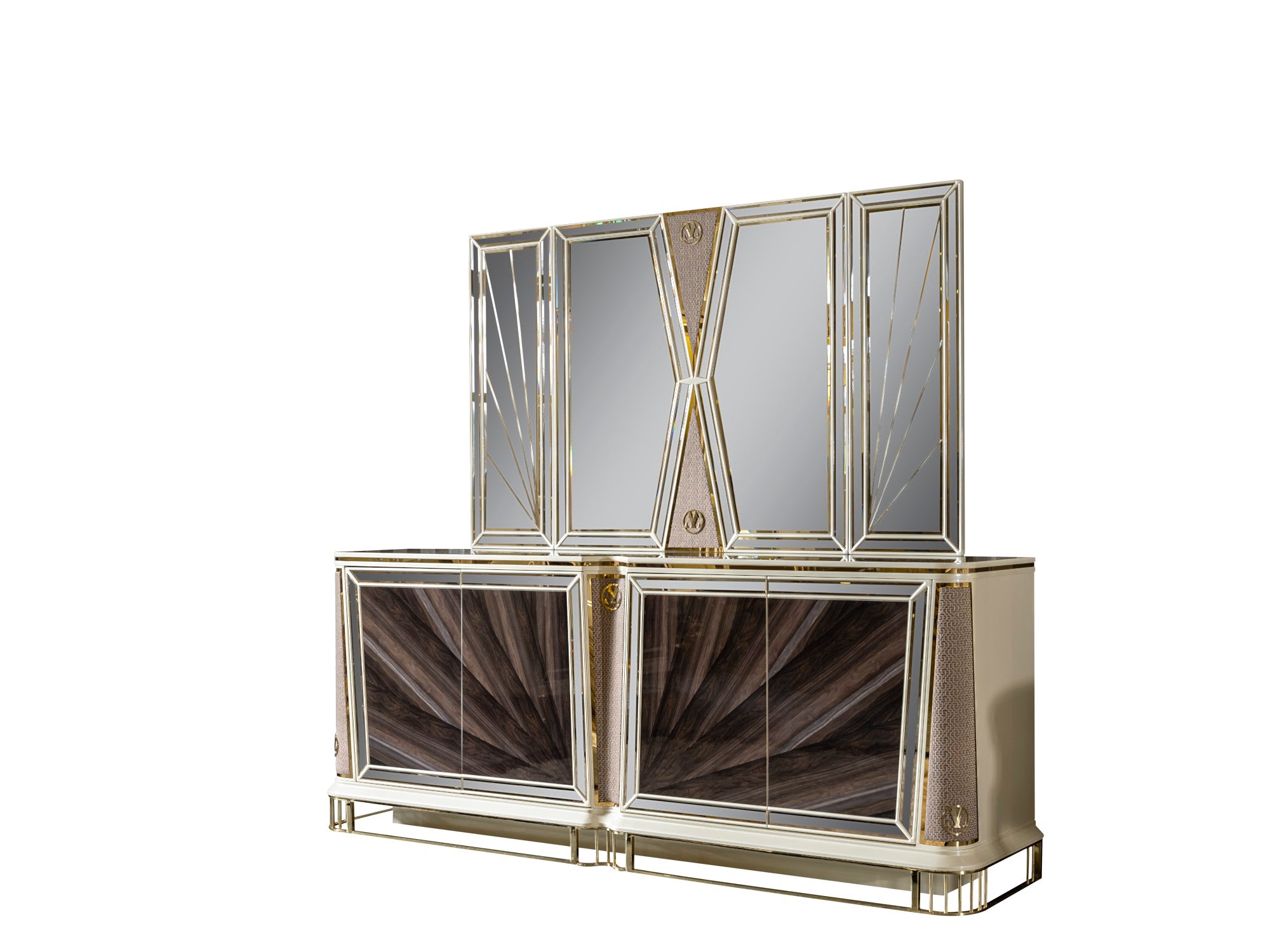 Bugatti Diningroom Set (Table & 6 Chair & Console With Mirror)