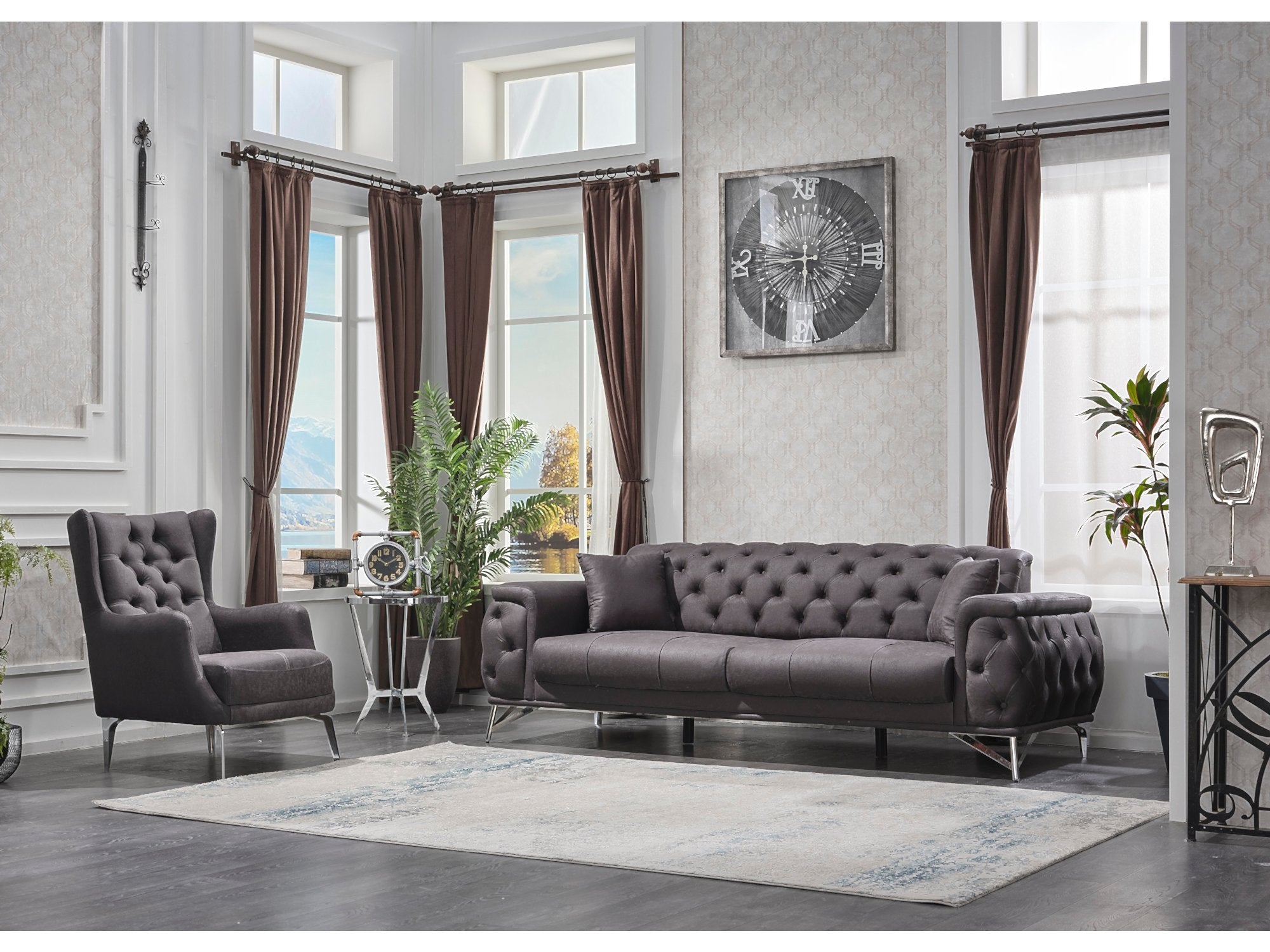 Costa Convertible Livingroom Set (2 Sofa & 2 Chair)