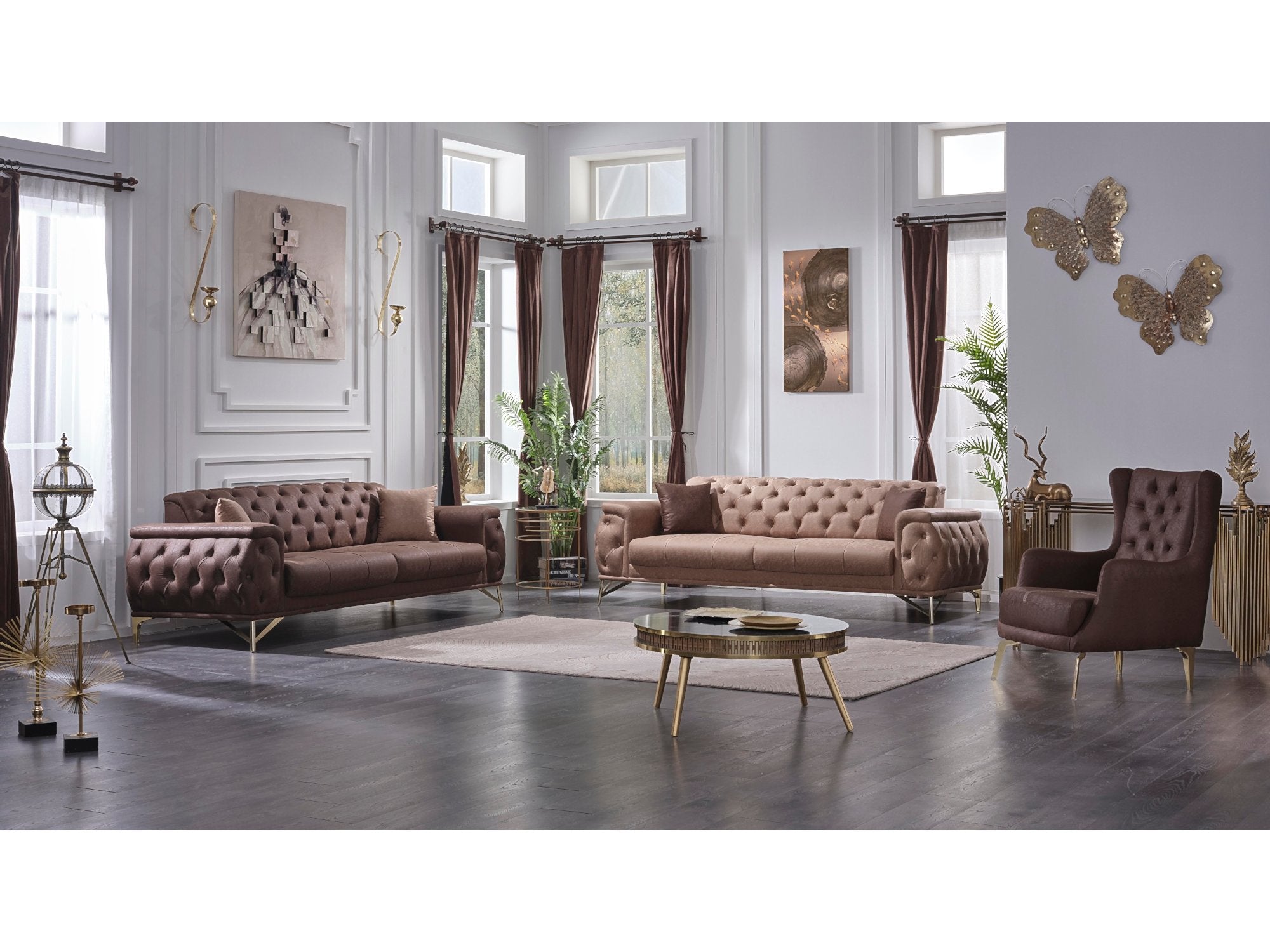 Costa Convertible Livingroom Set (2 Sofa & 2 Chair)