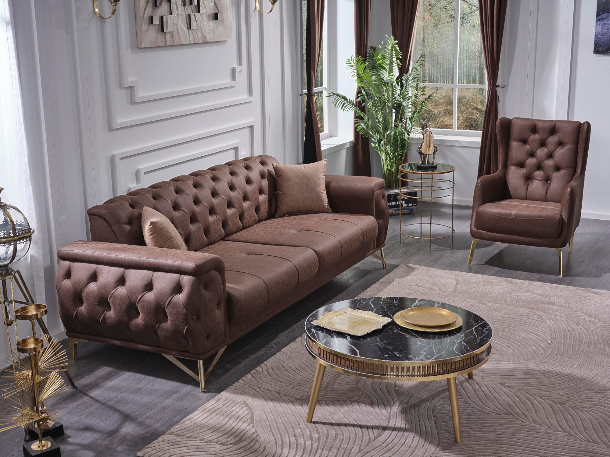Costa Convertible Livingroom Set (2 Sofa & 2 Chair)