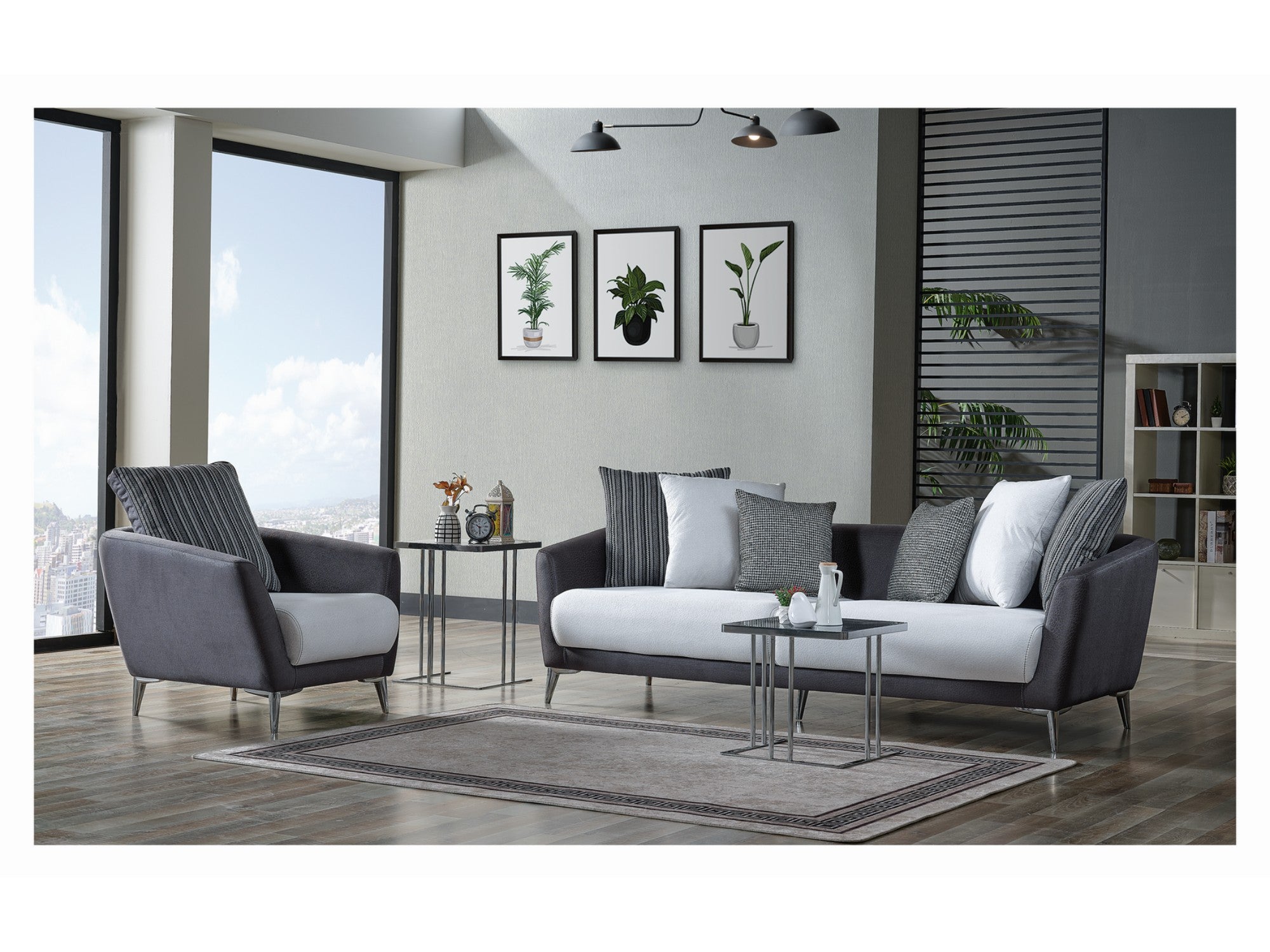 Dolunay Stationary Livingroom Set (2 Sofa & 2 Chair)