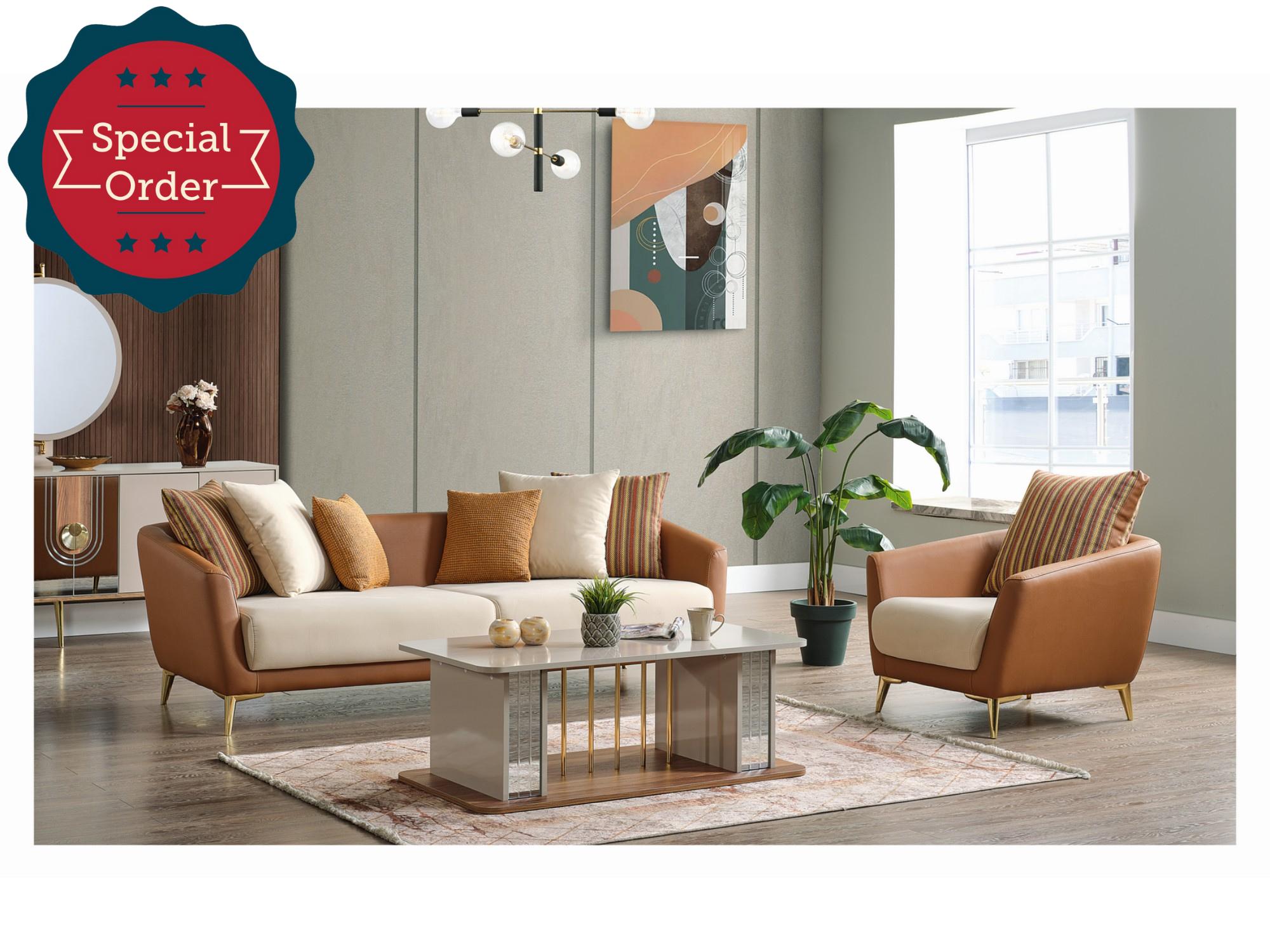 Dolunay Stationary Livingroom Set (2 Sofa & 2 Chair)