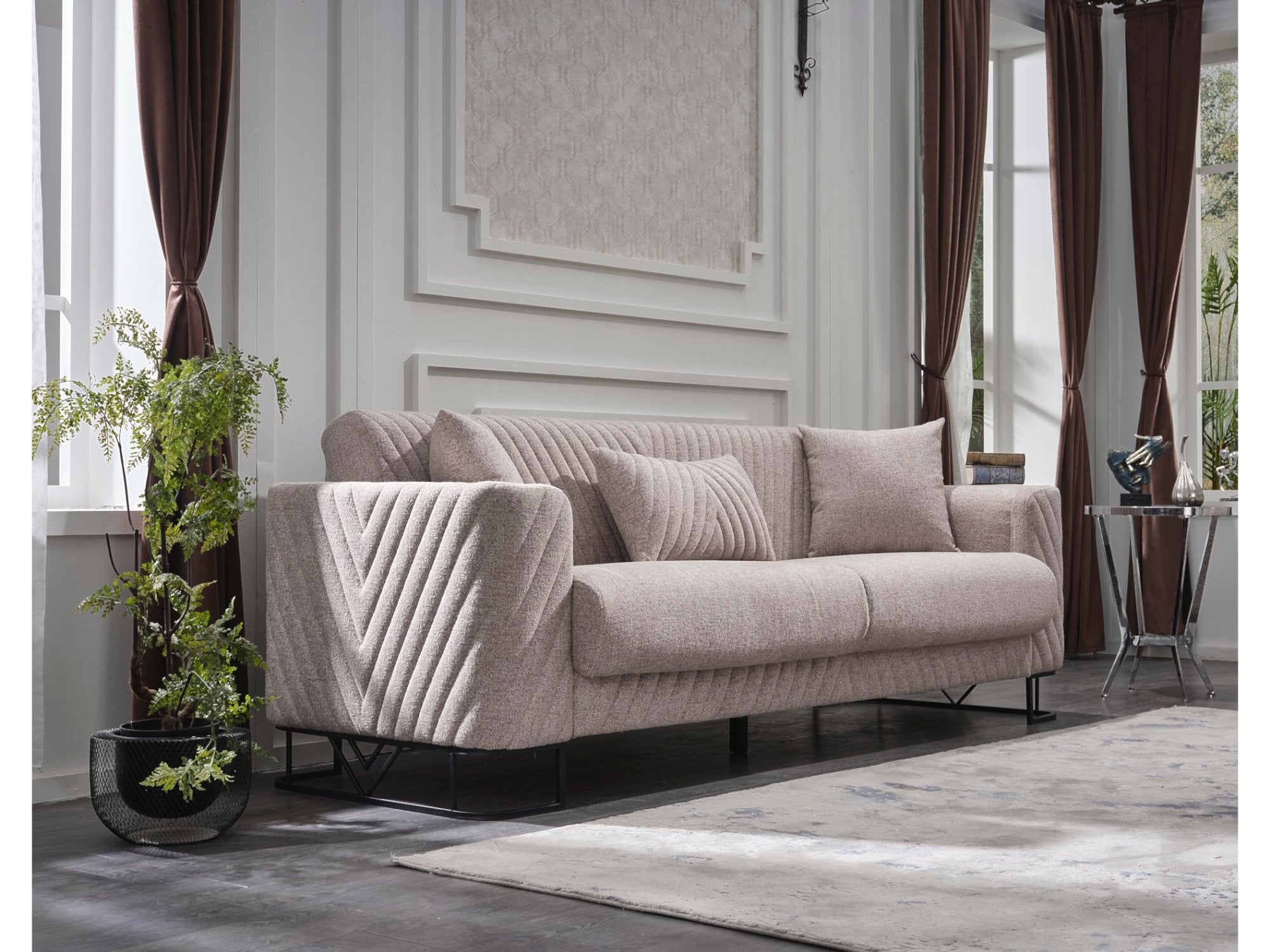 Elegance Convertible Livingroom Set (2 Sofa & 2 Chair)