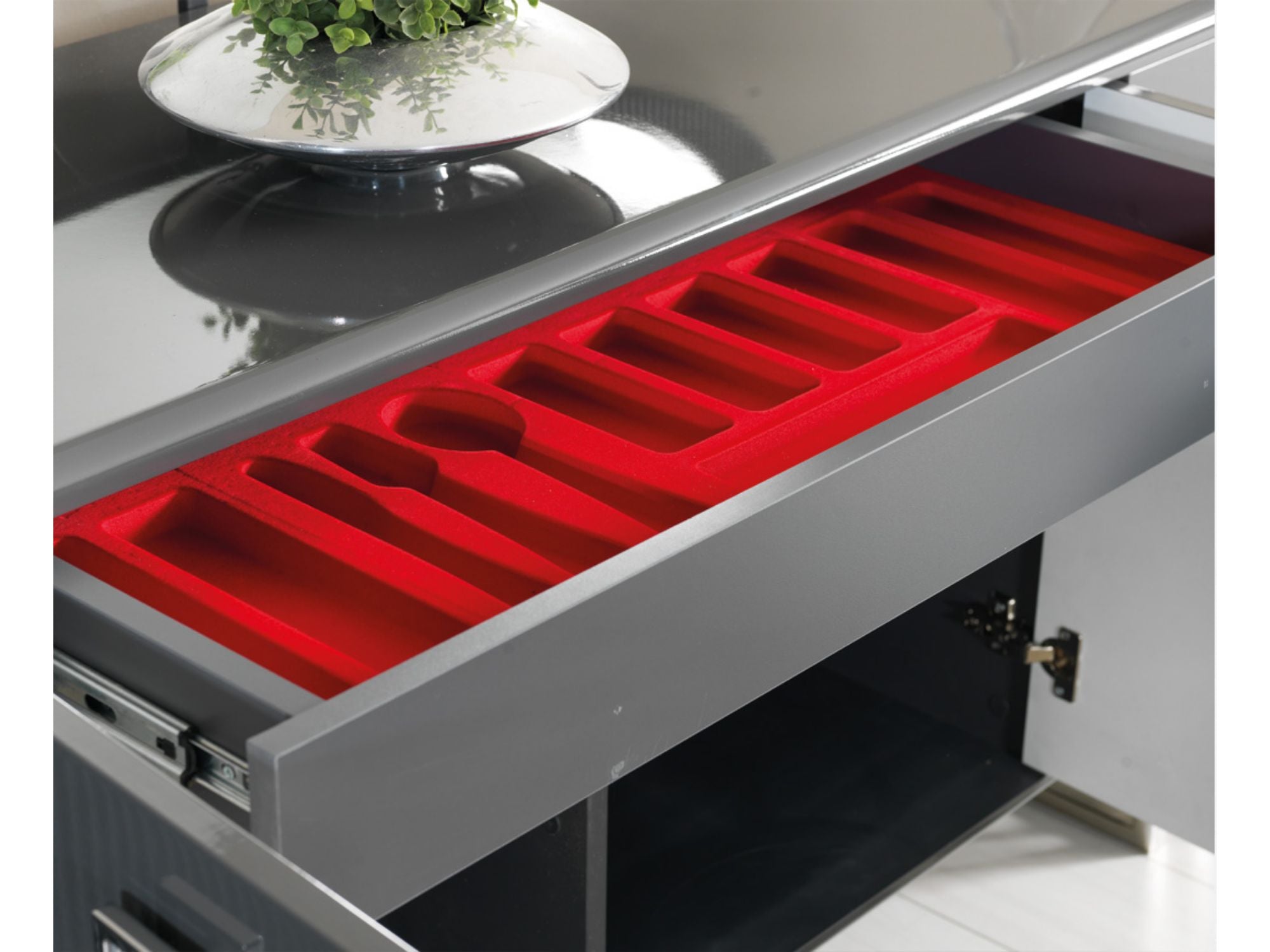 Elips Diningroom Consol With Mirror Anthracite