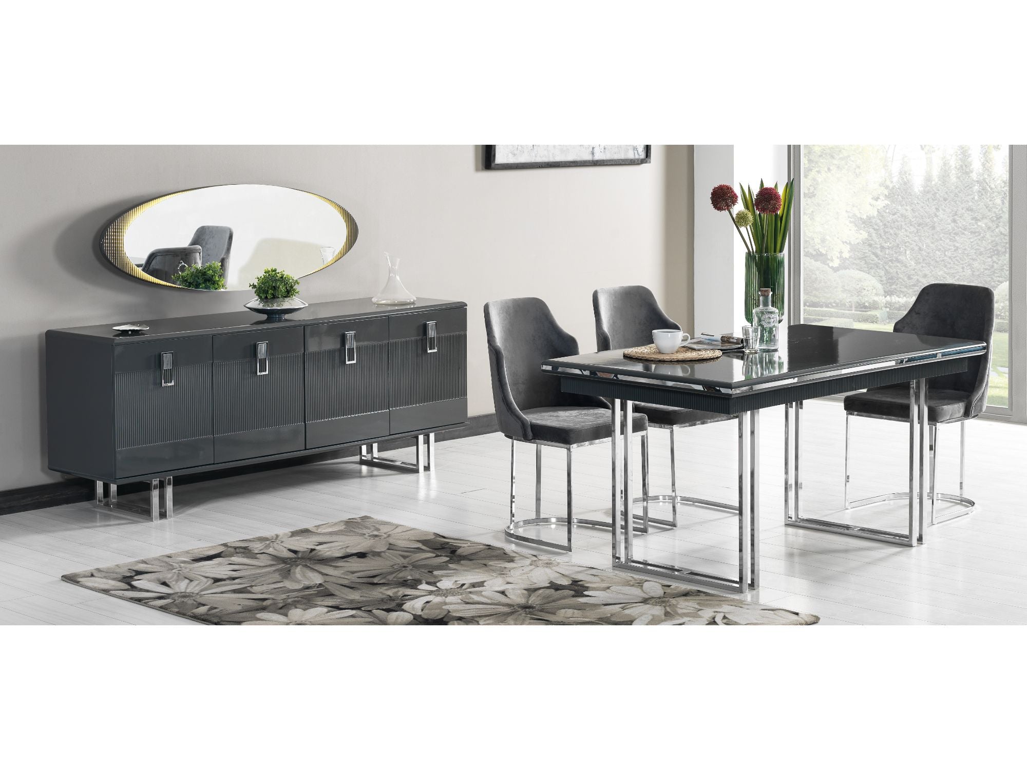 Elips Diningroom Table Anthracite