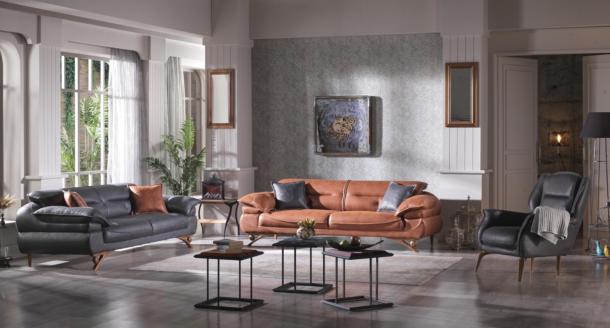 Florya Convertible Livingroom Set (2 Sofa & 2 Chair)